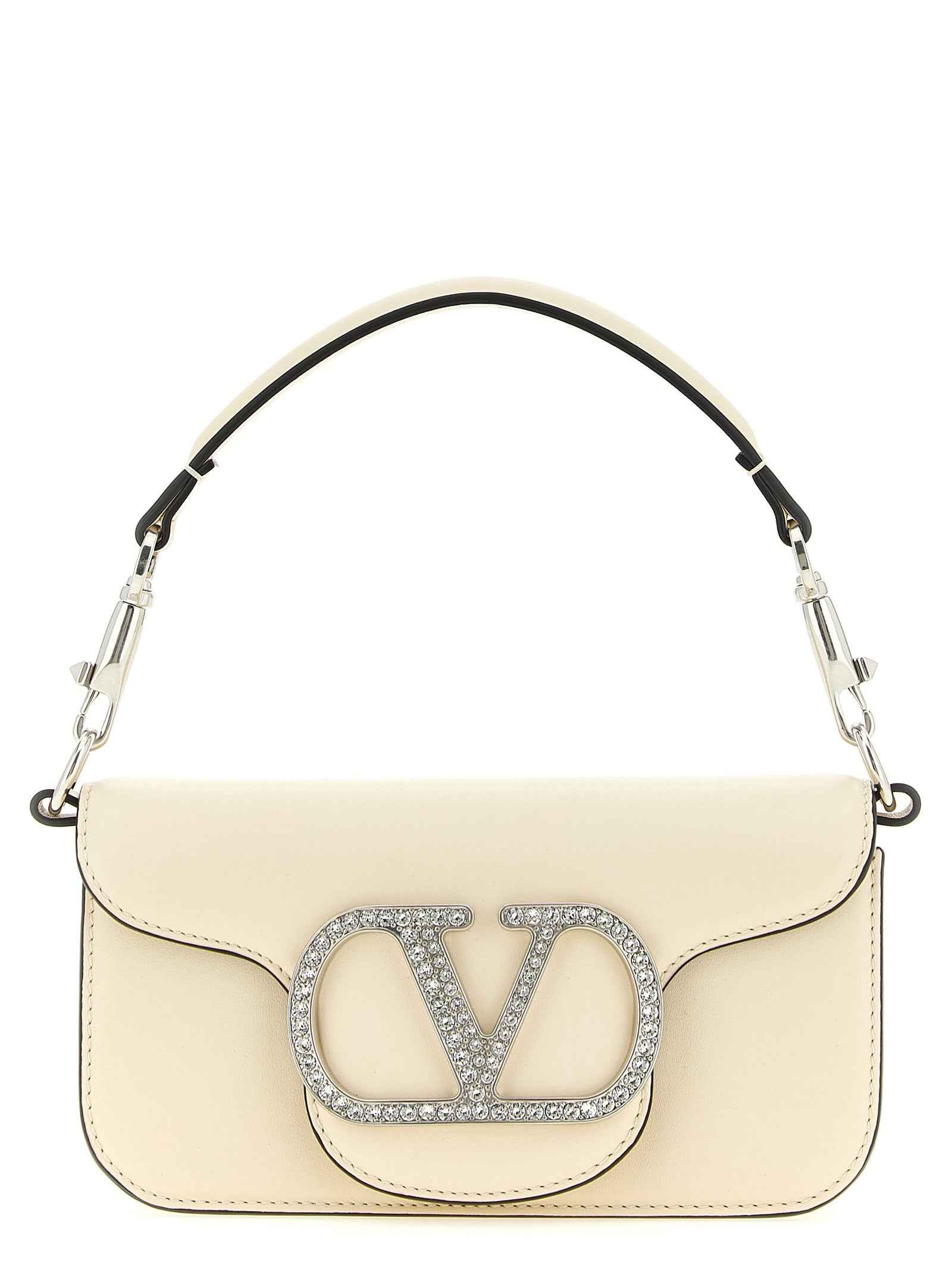 Valentino Garavani White Calfskin Shoulder Bag