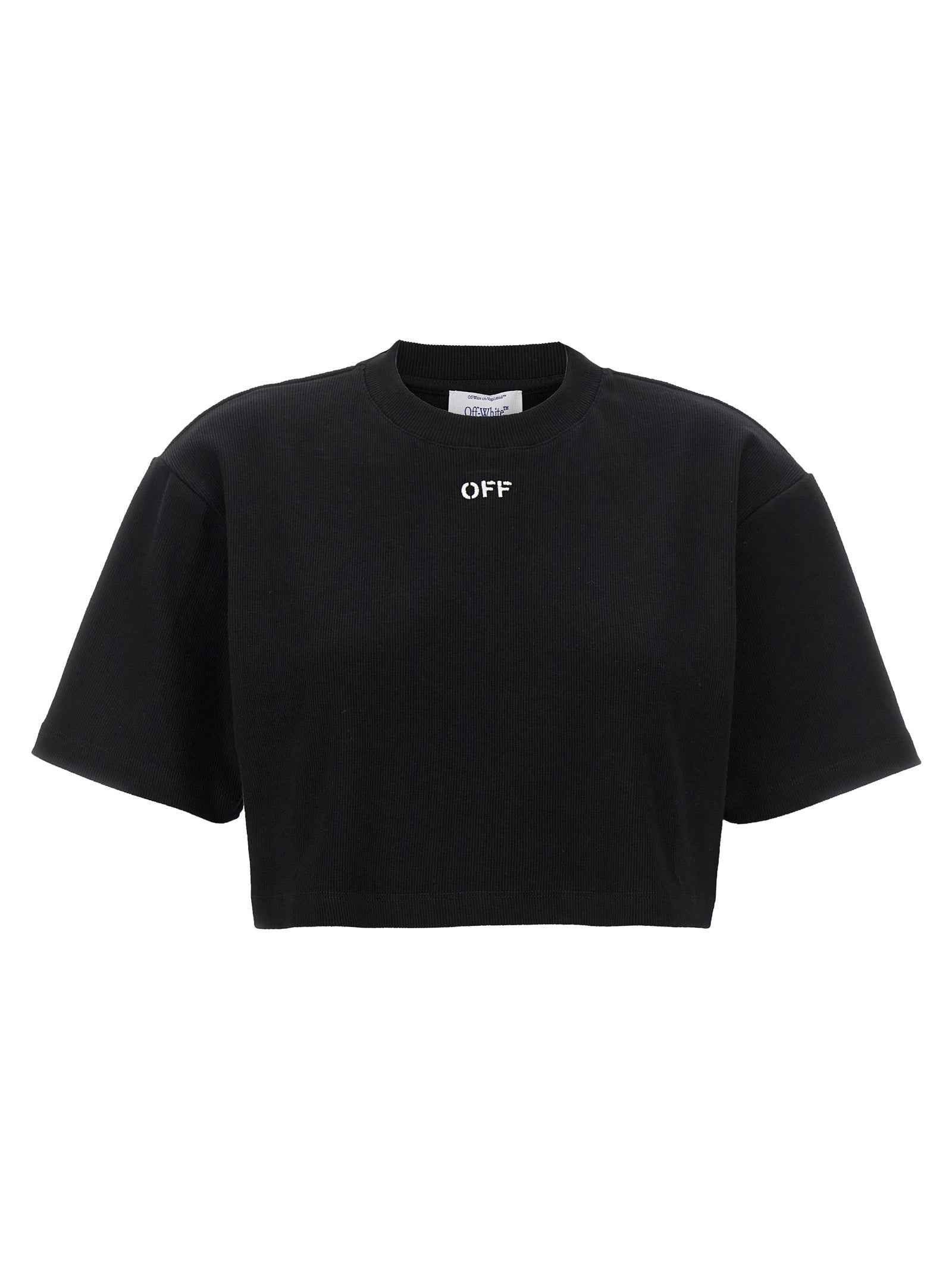 Off-White Black Cotton T-Shirt