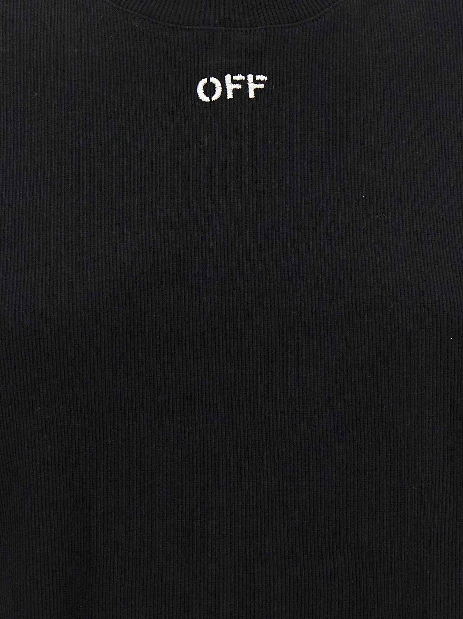 Off-White Black Cotton T-Shirt