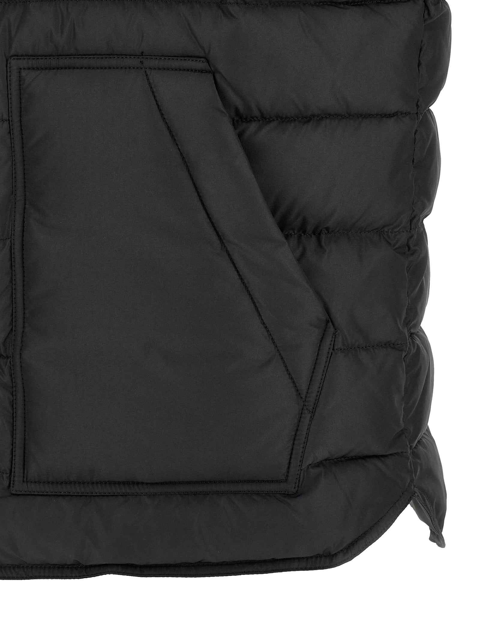 Dolce & Gabbana Black Polyester Sleeveless Jacket