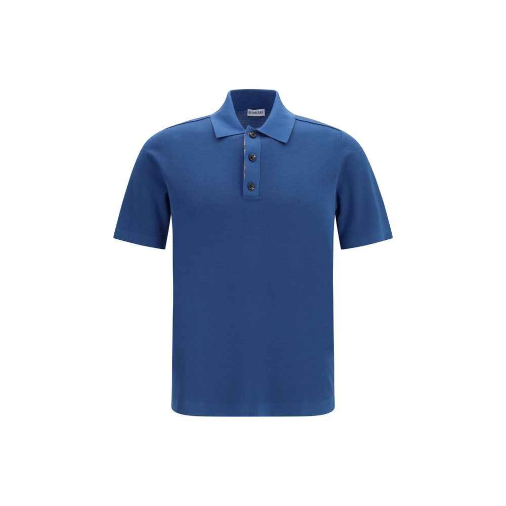 Burberry Blue Wool Oves Aries Polo Shirt