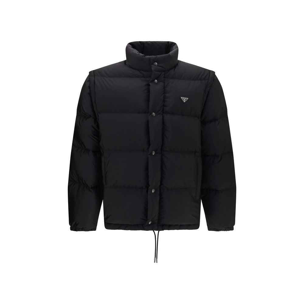 Prada Black Goose Down Full-Length Jacket