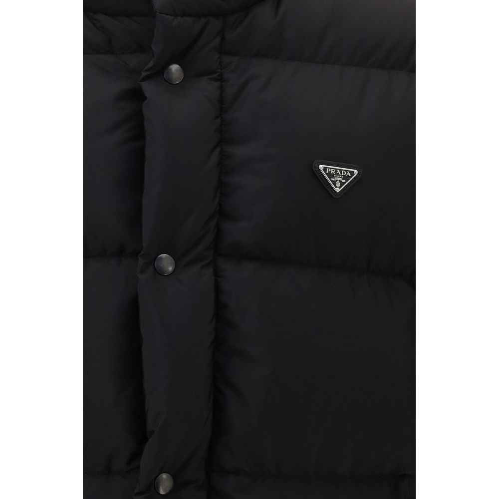Prada Black Goose Down Full-Length Jacket