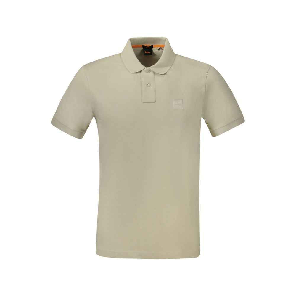 Hugo Boss Beige Cotton Men's Polo