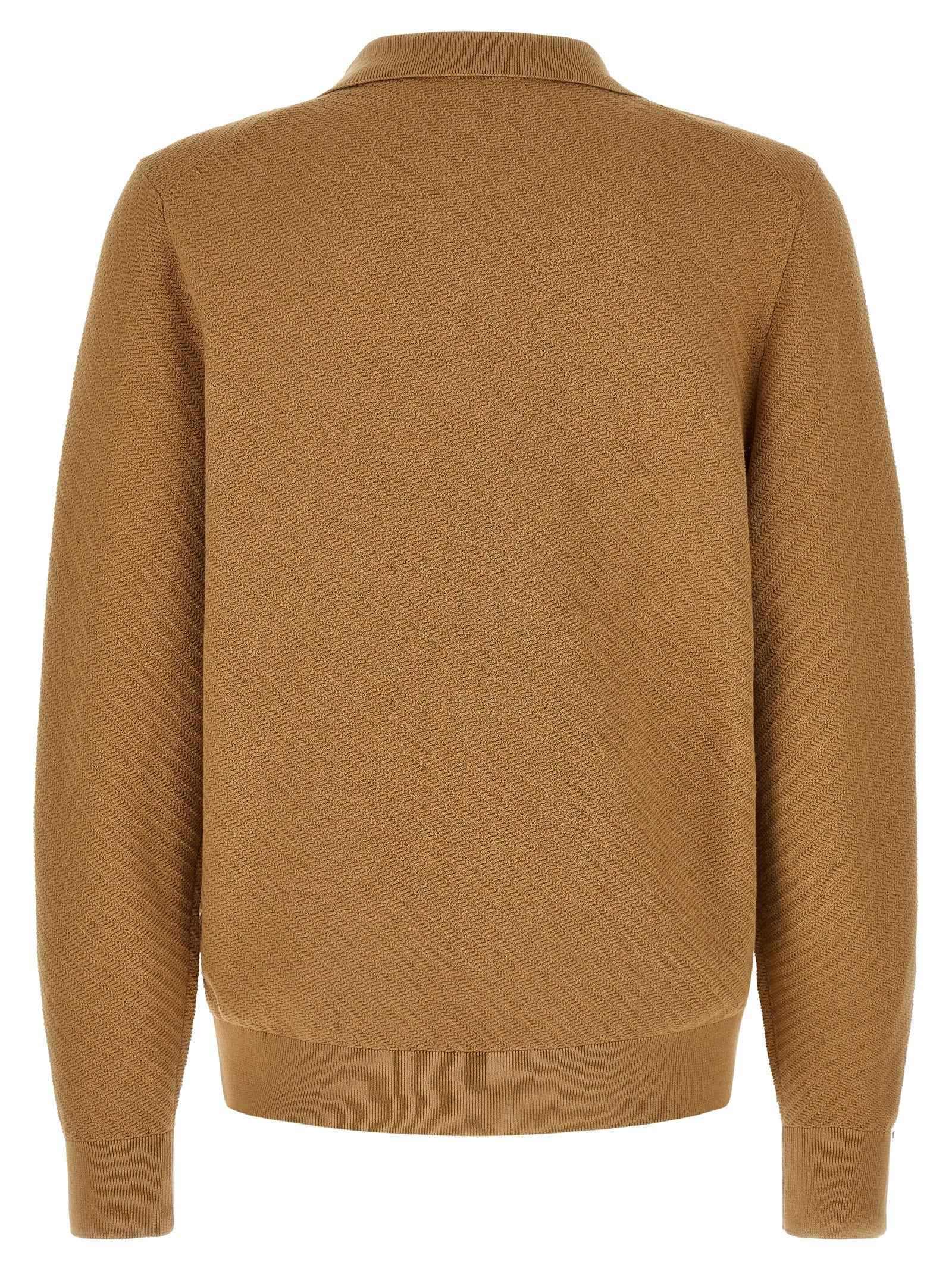 Hugo Boss Brown Cotton Polo Shirt