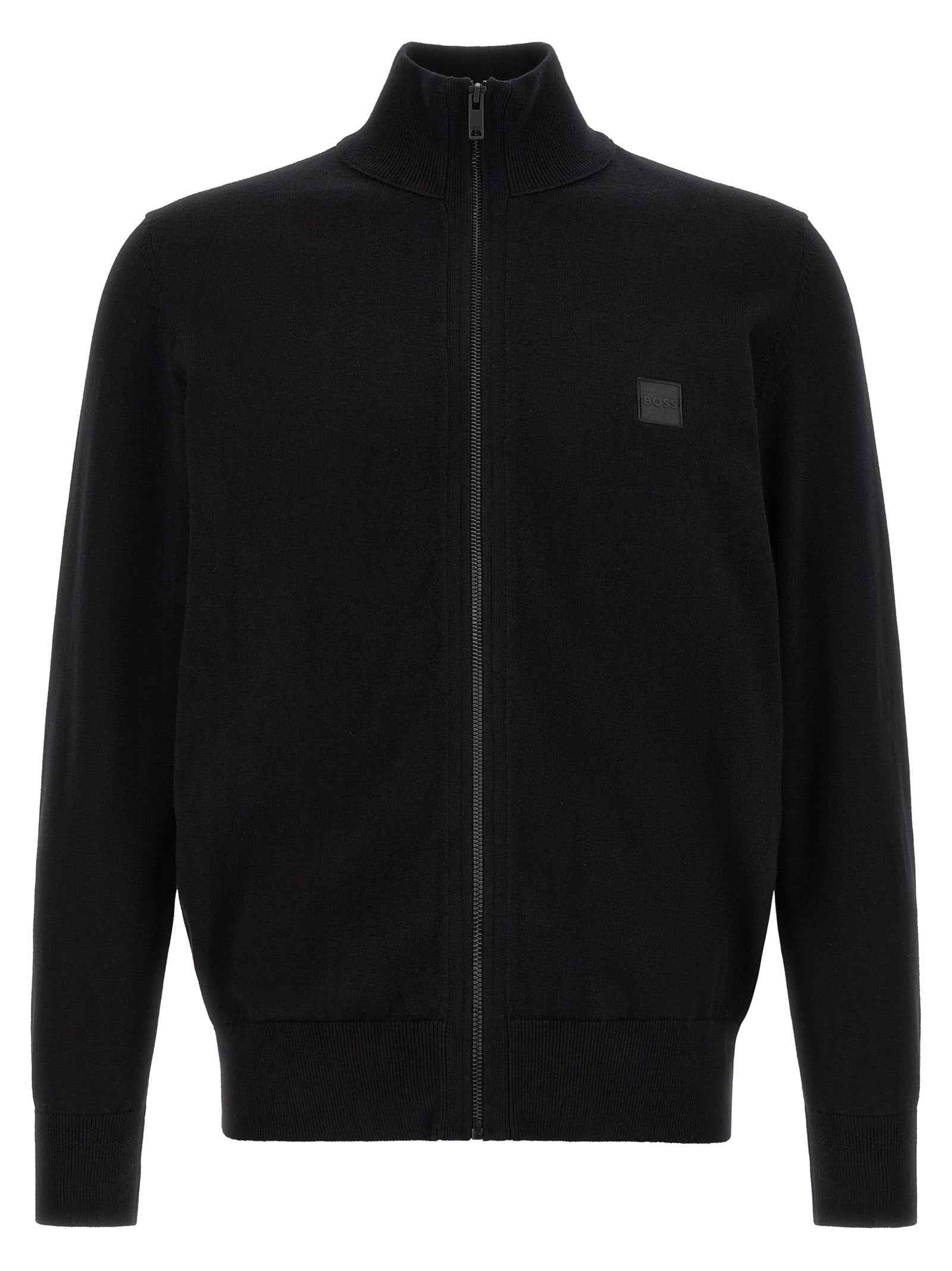 Hugo Boss Black Cotton Cardigan