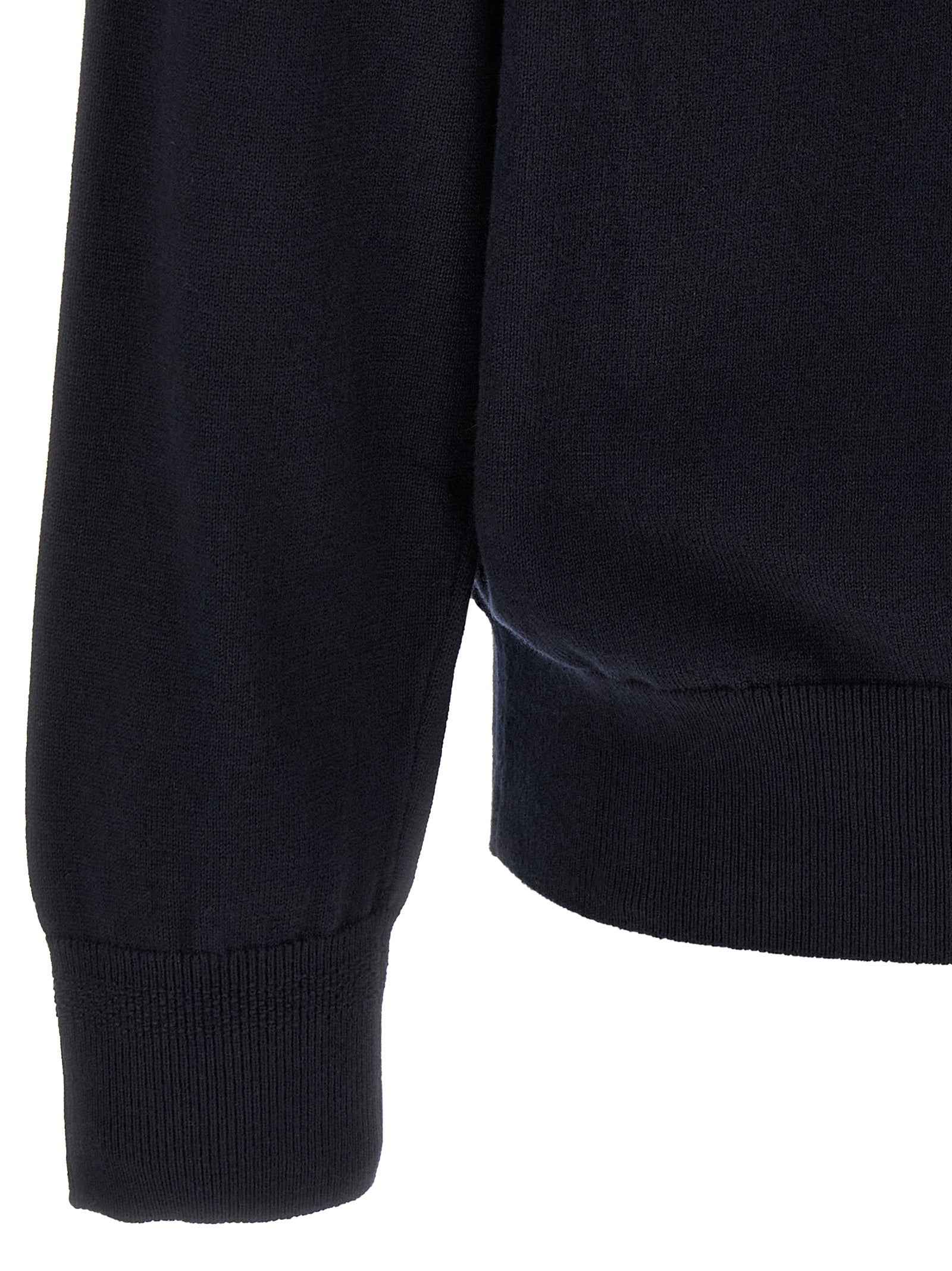 Hugo Boss Blue Cotton Cardigan