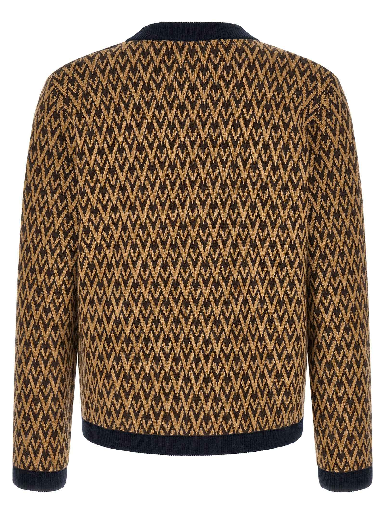 Valentino Garavani Multicolor Cashmere Cardigan