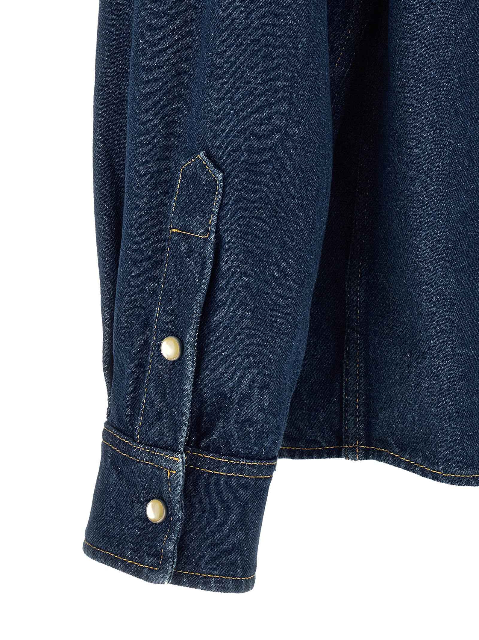 Valentino Garavani Blue Cotton Blouse