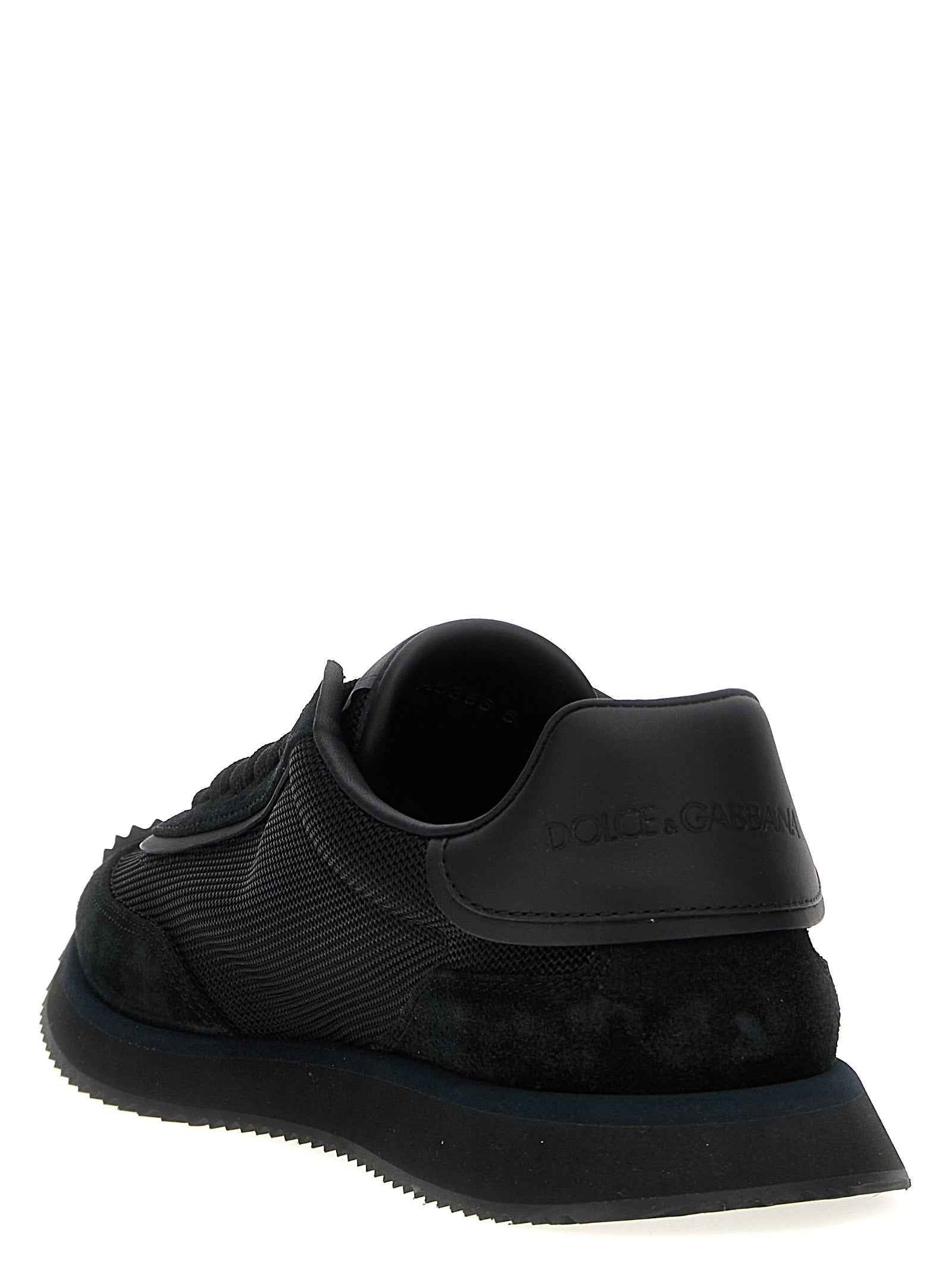 Dolce & Gabbana Black Calfskin Athletic Sneakers
