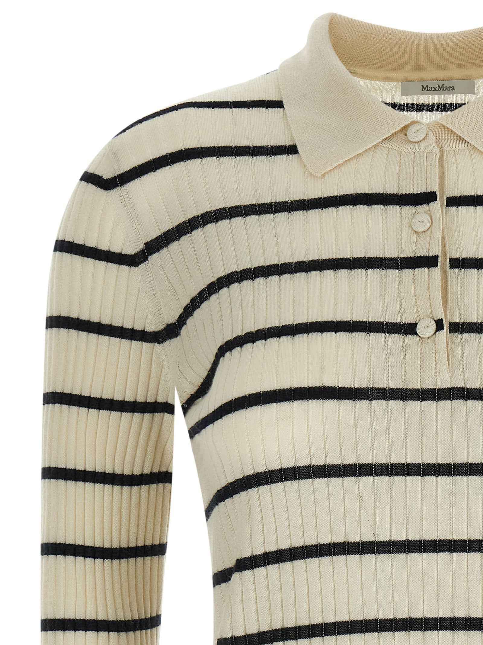 Max Mara Blue Cashmere Polo Shirt