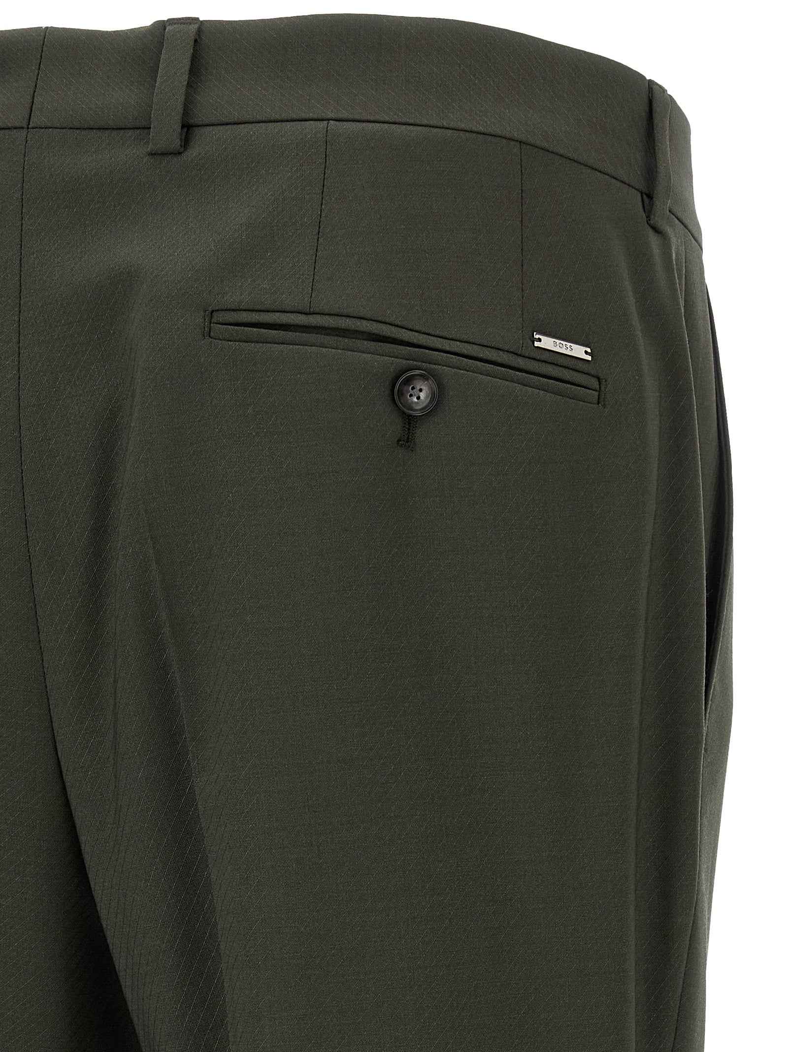 Hugo Boss Bicolor Virgin Wool Pants