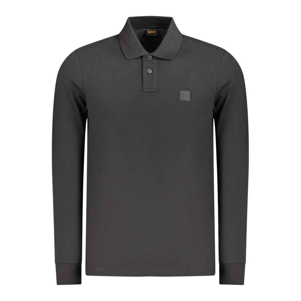 Hugo Boss Black Cotton Men's Polo Shirt