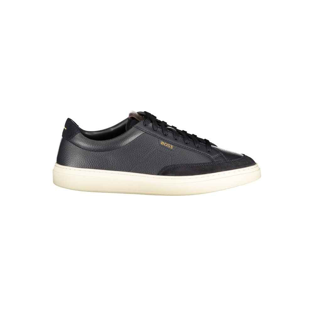 Hugo Boss Blue Leather Men's Sneakers