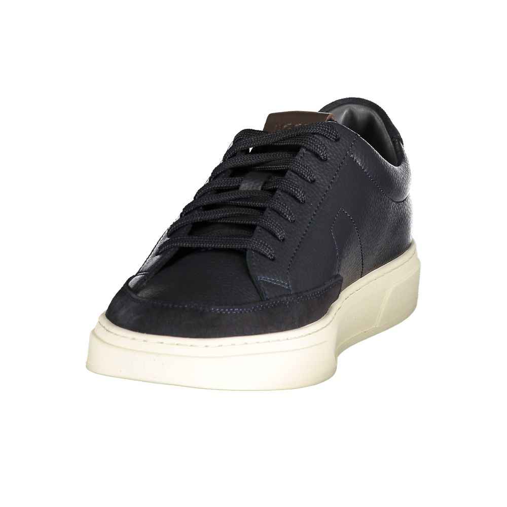 Hugo Boss Blue Leather Men's Sneakers