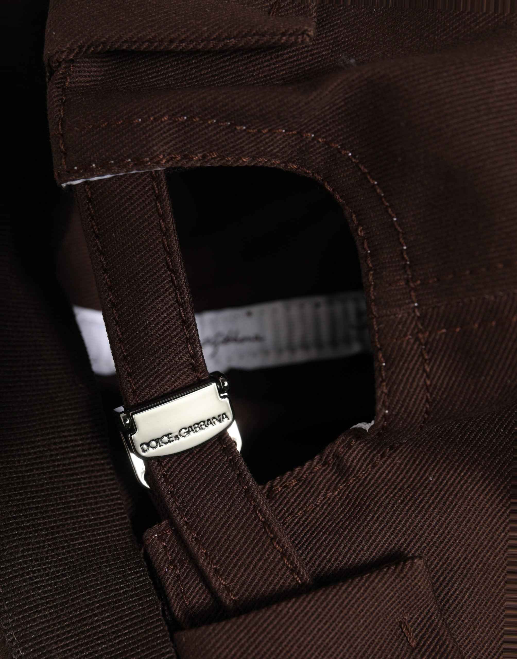 Dolce & Gabbana Men Brown Cotton Docker Capello Brimless Hat