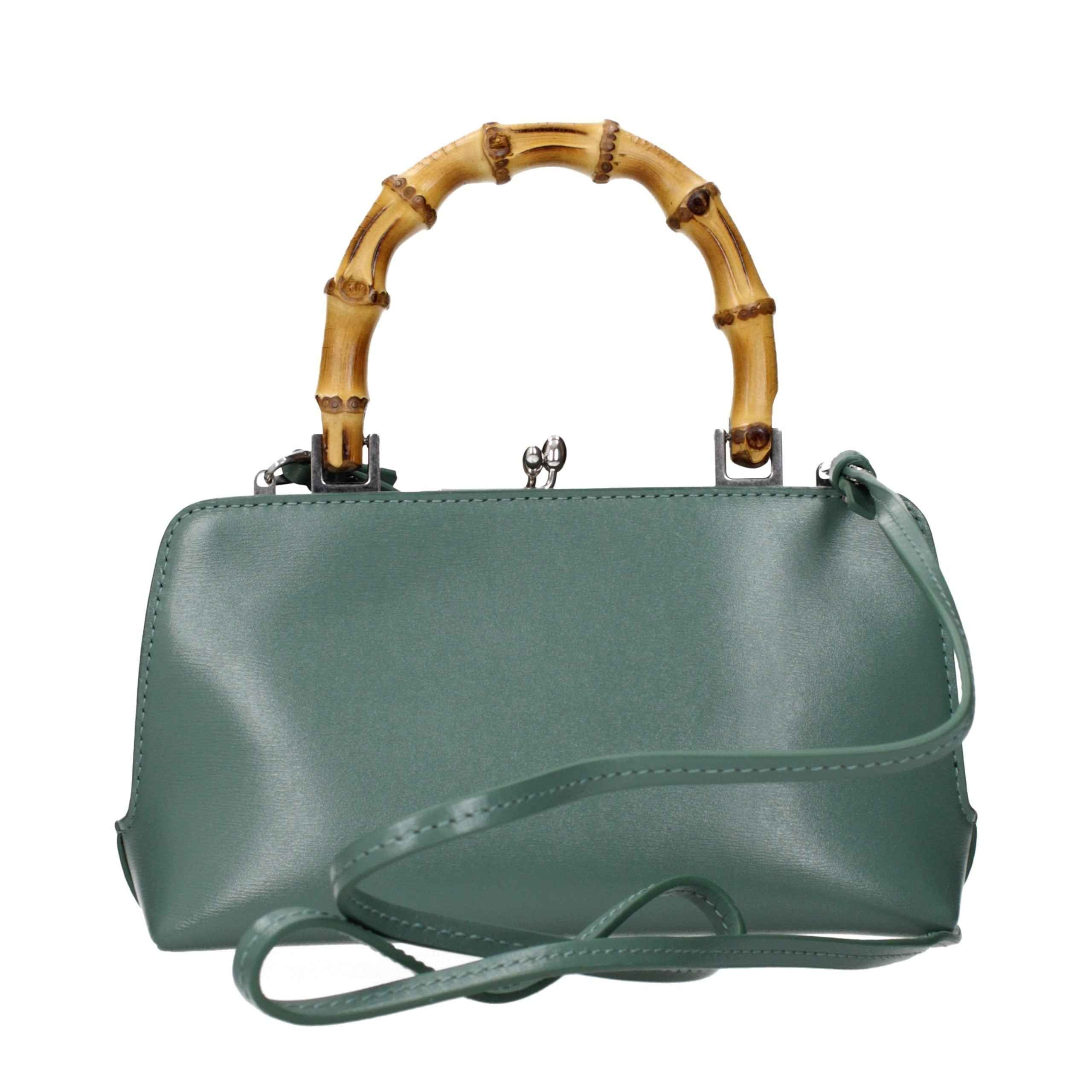 Jil Sander Green Leather Handbag