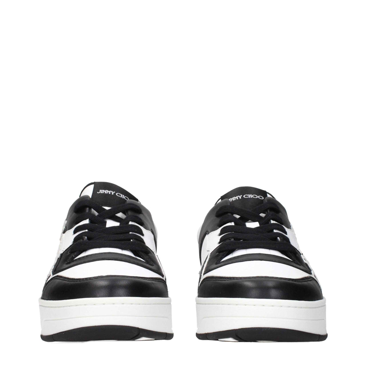 Jimmy Choo Black Leather Sneakers