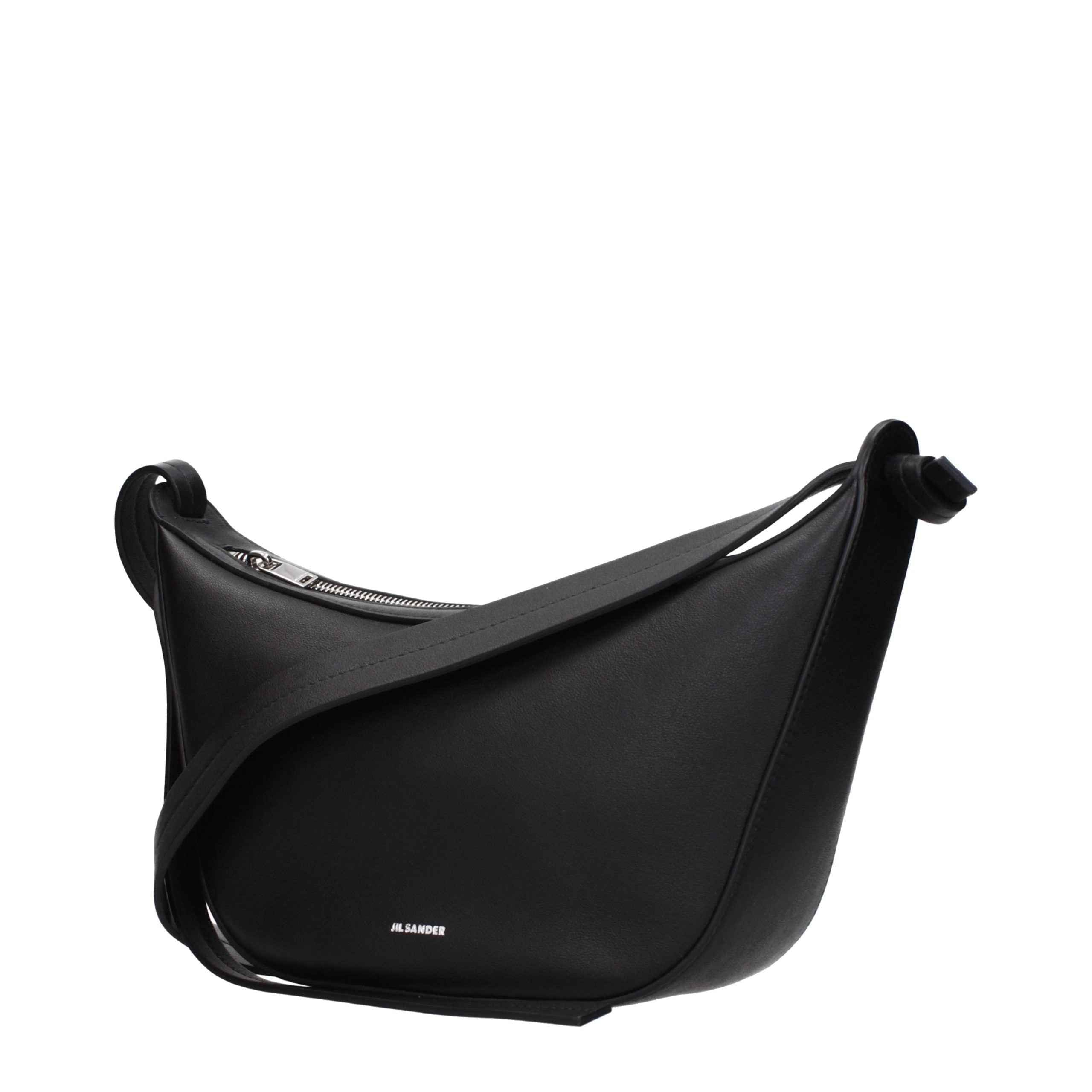 Jil Sander Black Leather Shoulder Bag