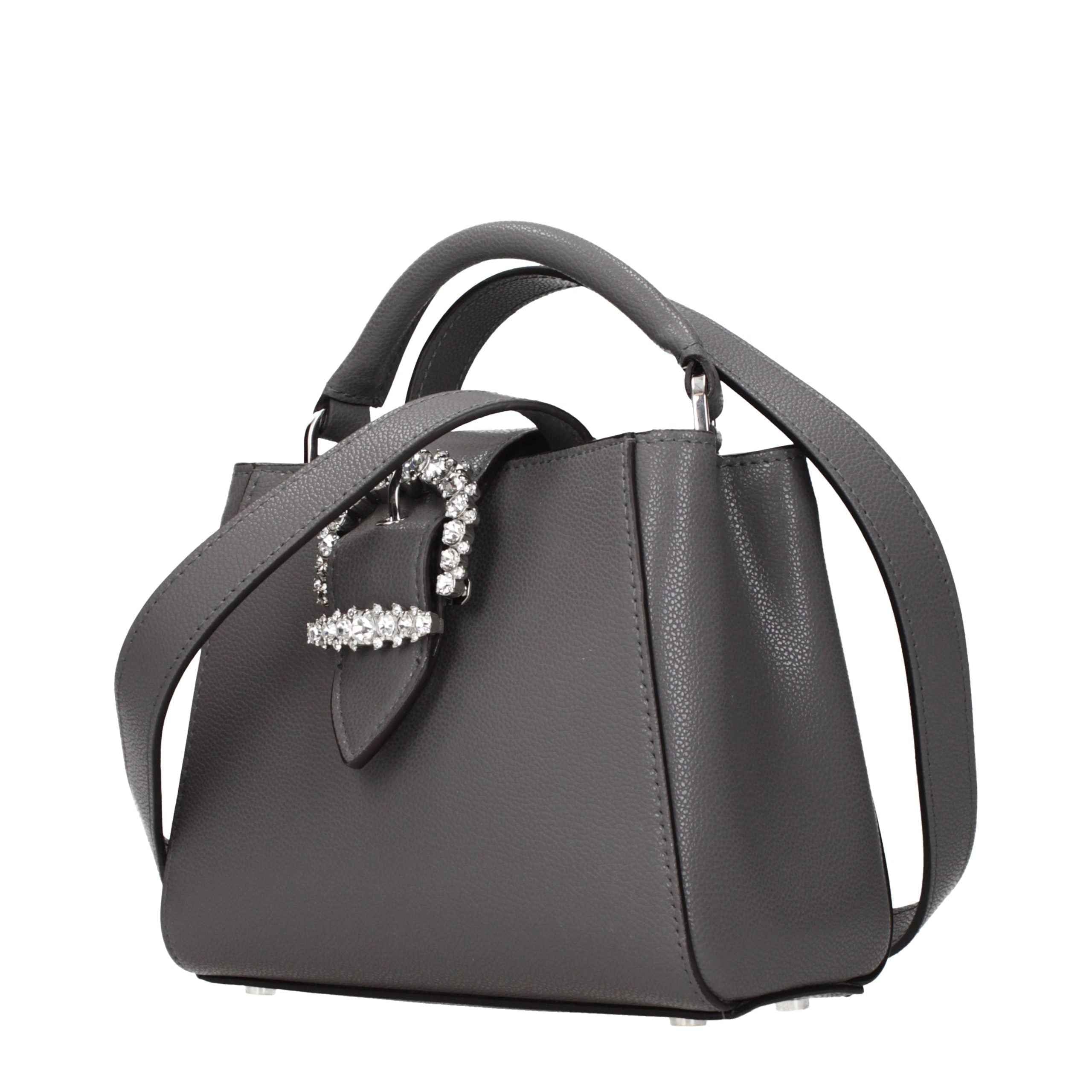 Jimmy Choo Gray Leather Handbag