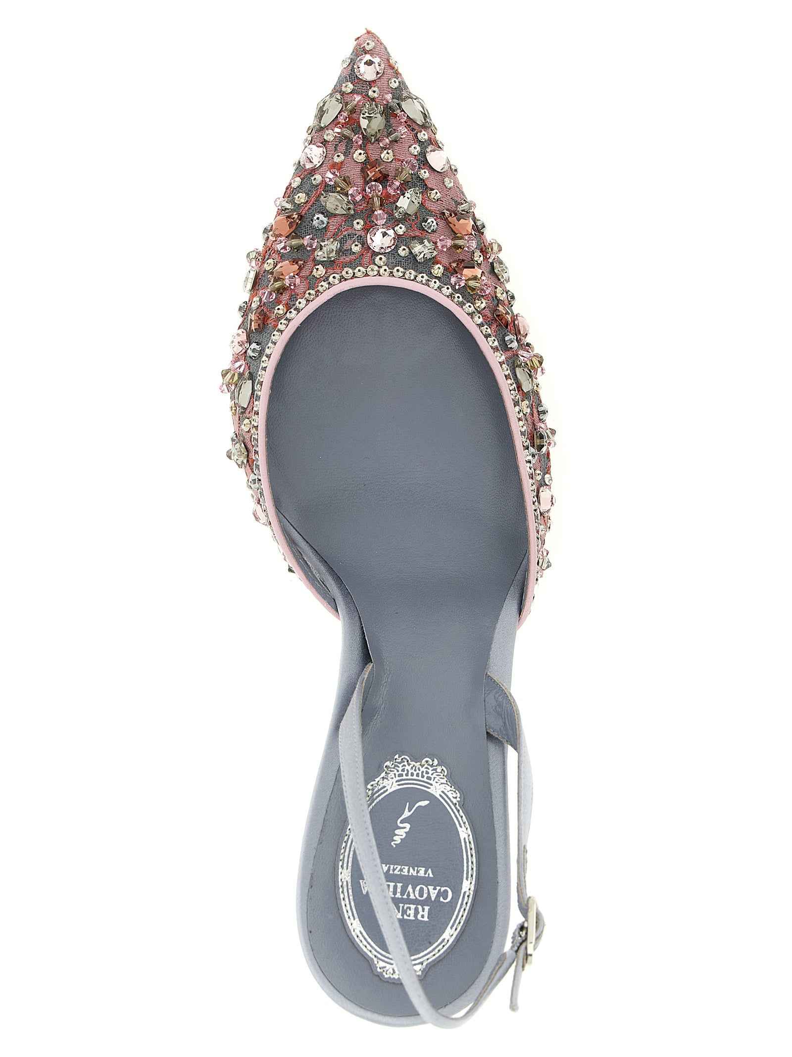 RENE CAOVILLA Multicolor Glass High Heel Pumps