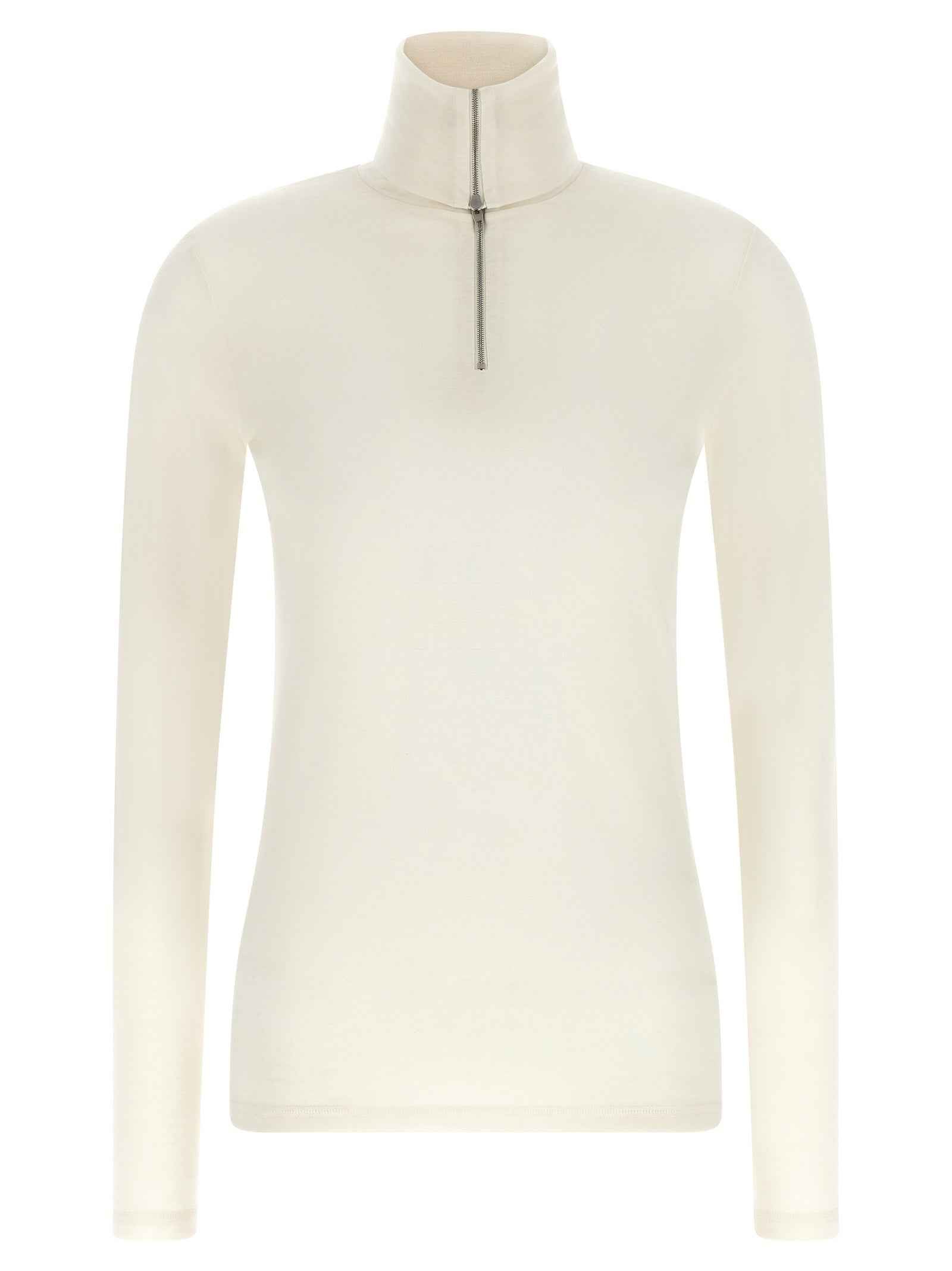 Jil Sander White Polyester Cardigan