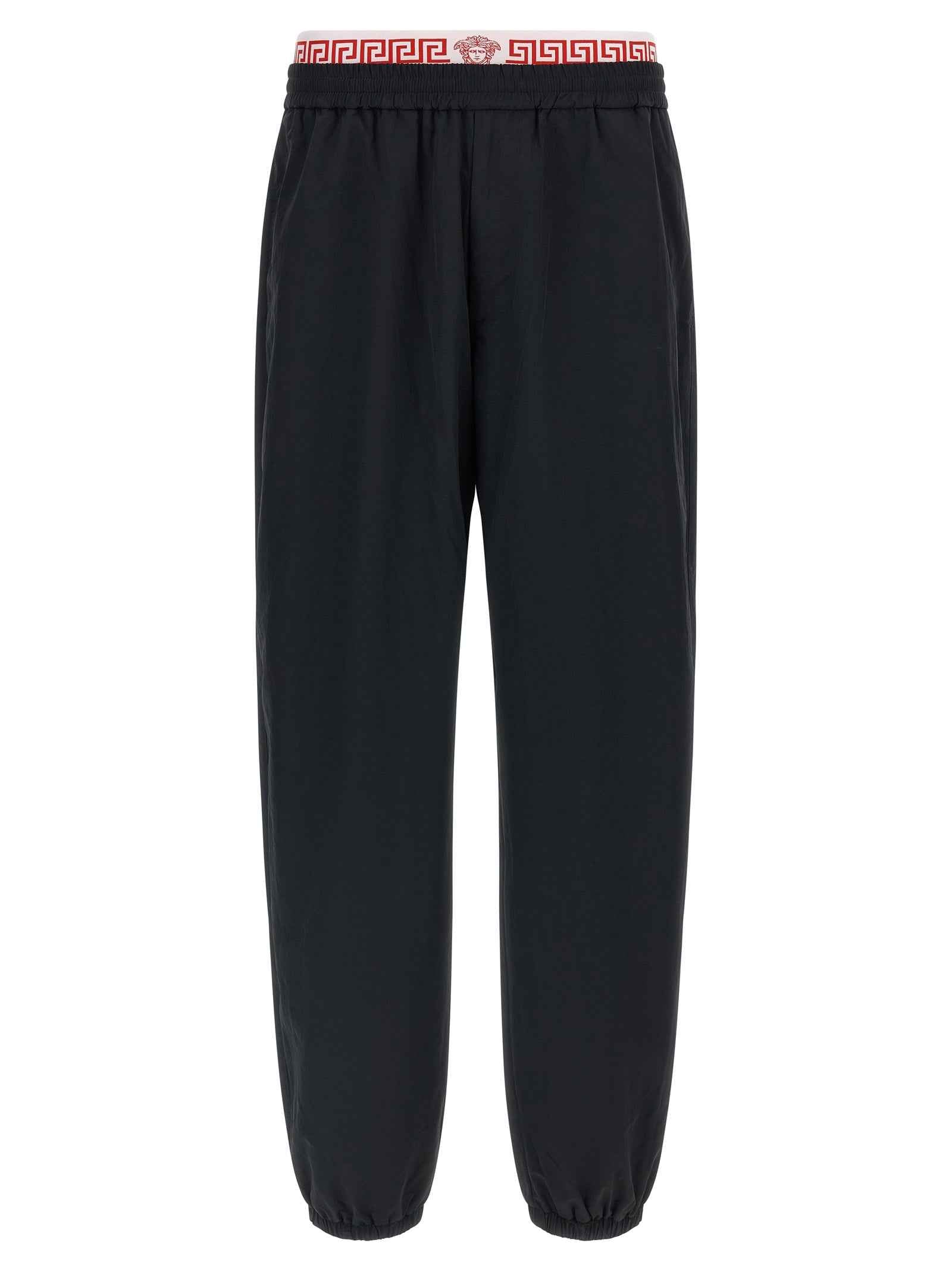 Versace Black Polyamide Joggers (Workout Pants)