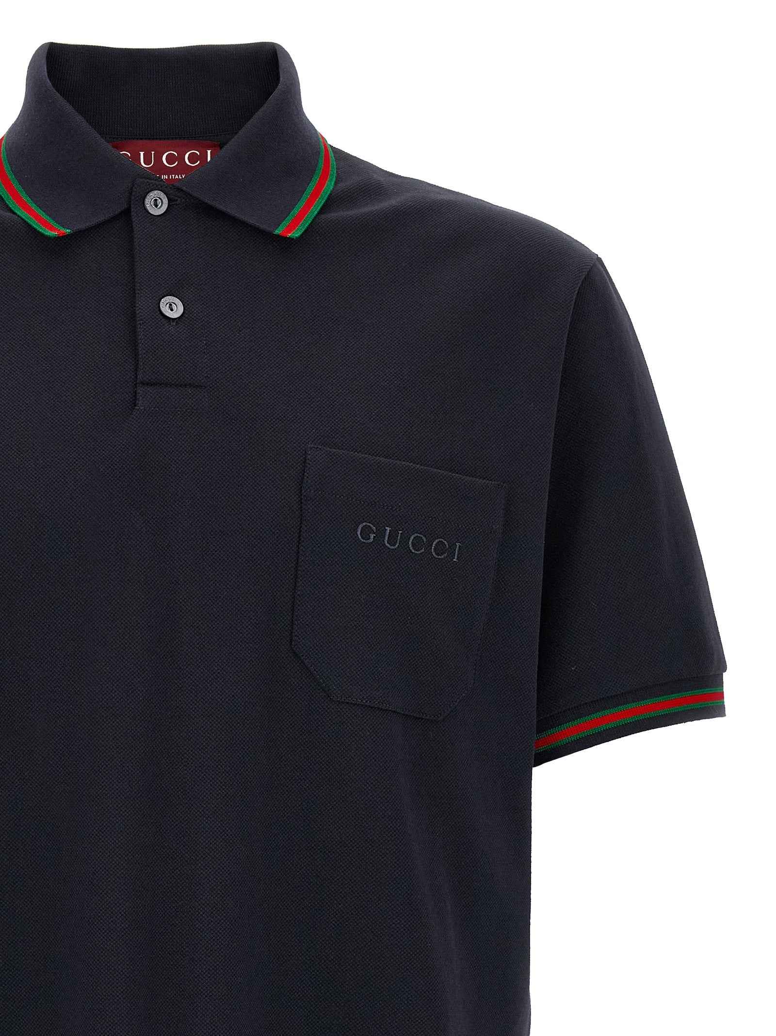 Gucci Blue Cotton Polo Shirt