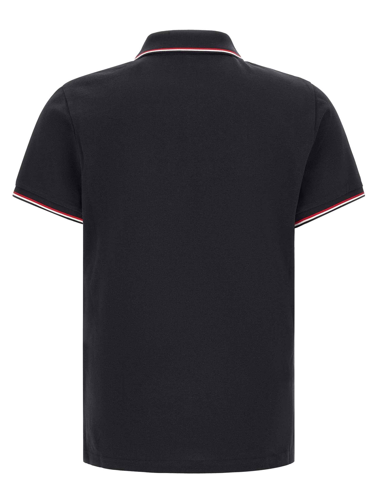 Moncler Blue Cotton Polo Shirt