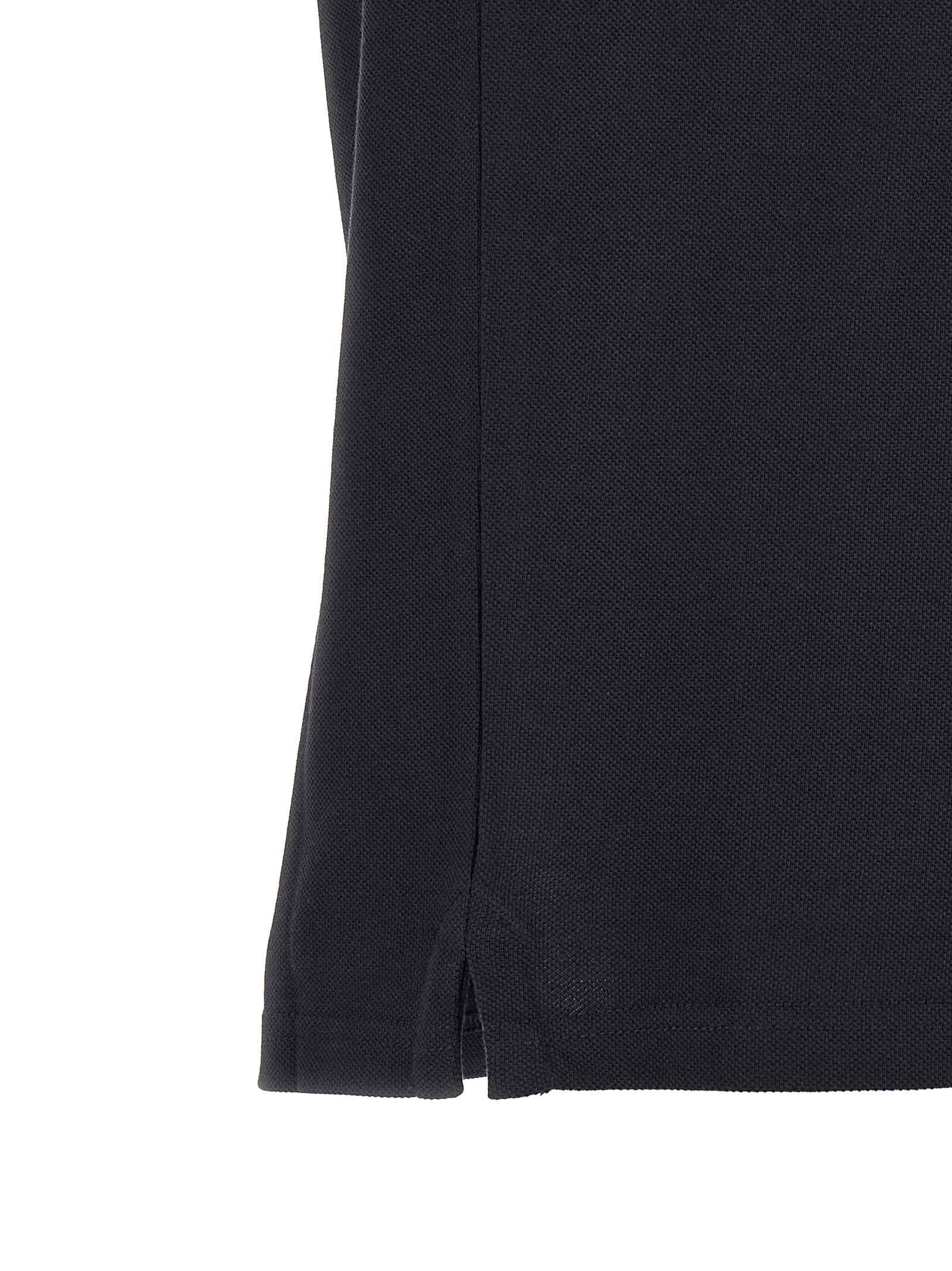 Moncler Blue Cotton Polo Shirt