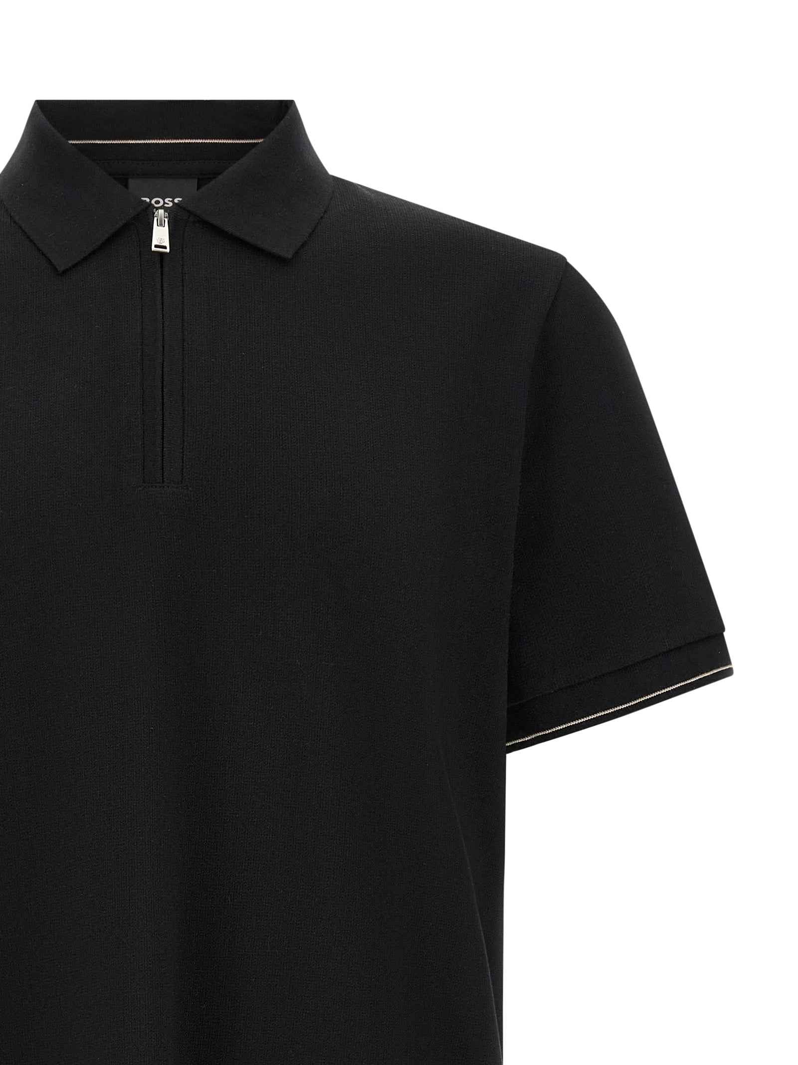 Hugo Boss Black Cotton Polo Shirt