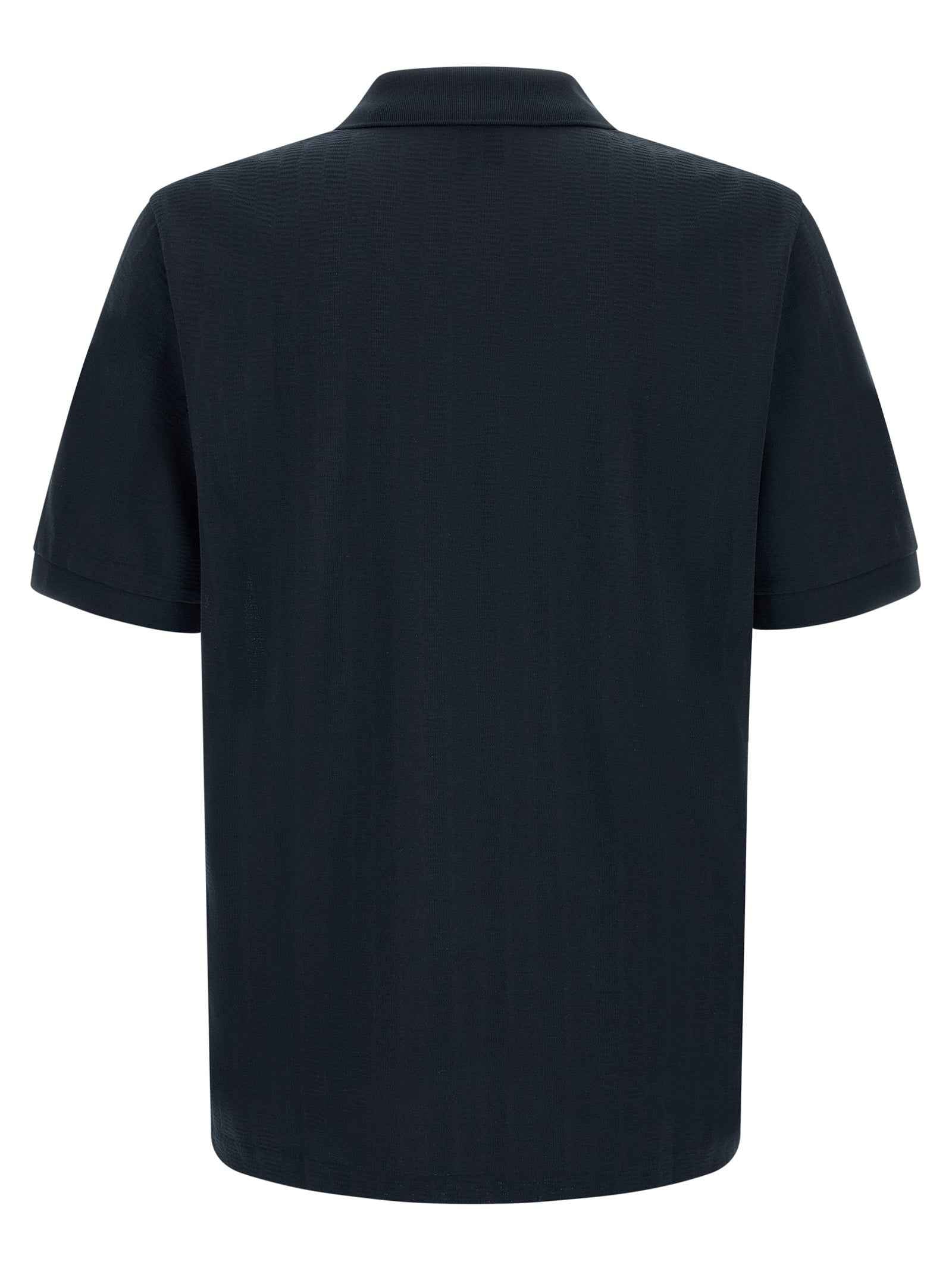 Hugo Boss Blue Cotton Polo Shirt