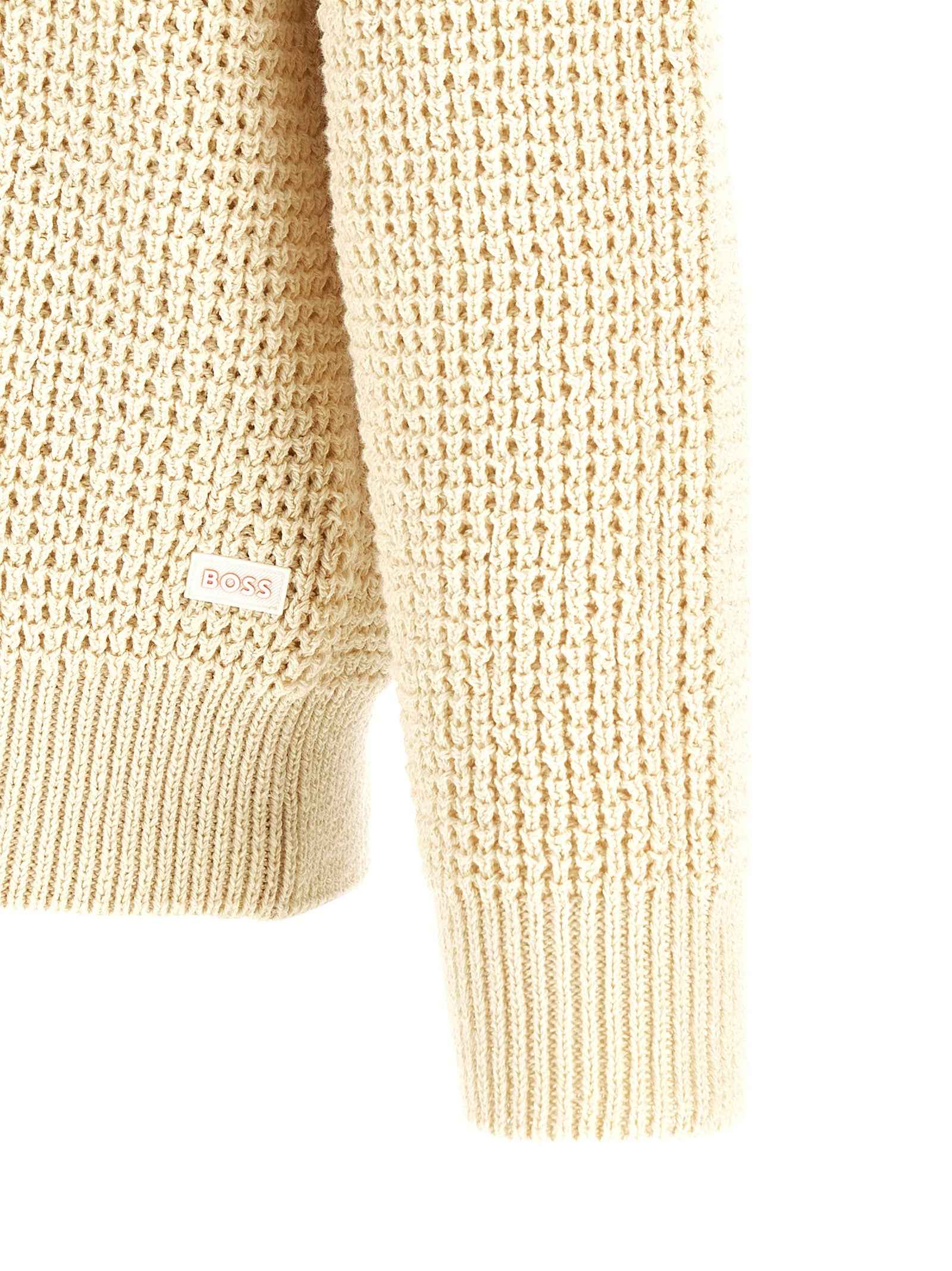 Hugo Boss Beige Cotton Cardigan