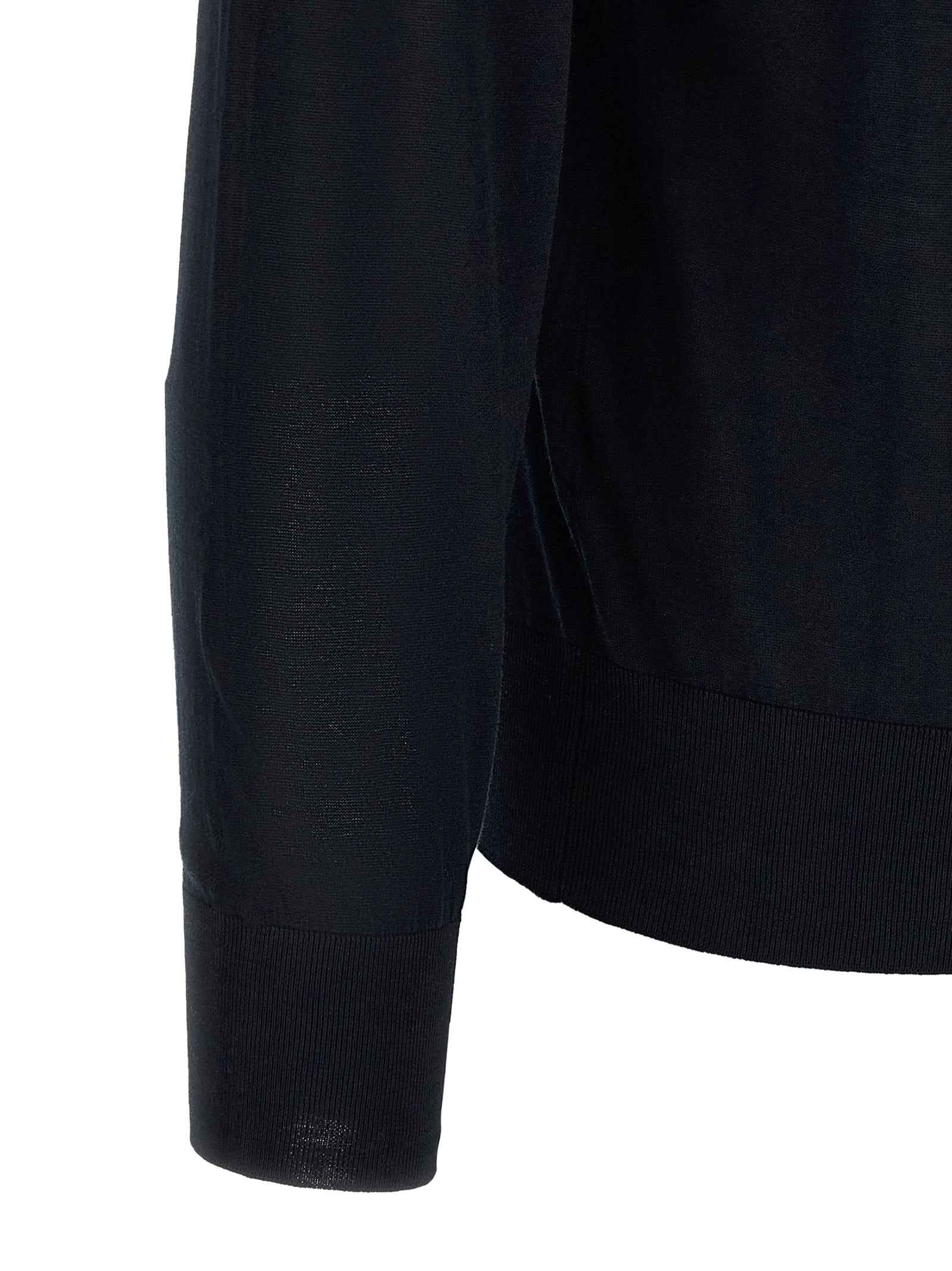 Brunello Cucinelli Blue Silk Cardigan
