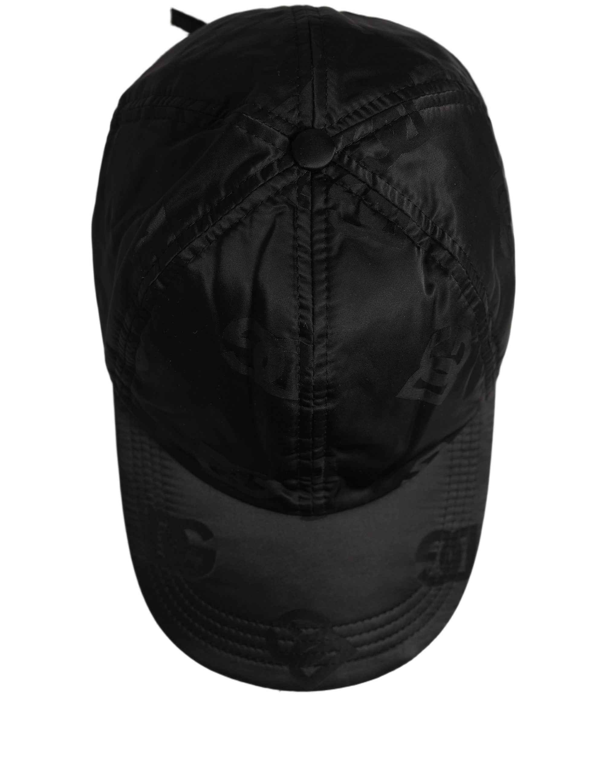 Dolce & Gabbana Men Black DG Monogram Baseball Capello Hat