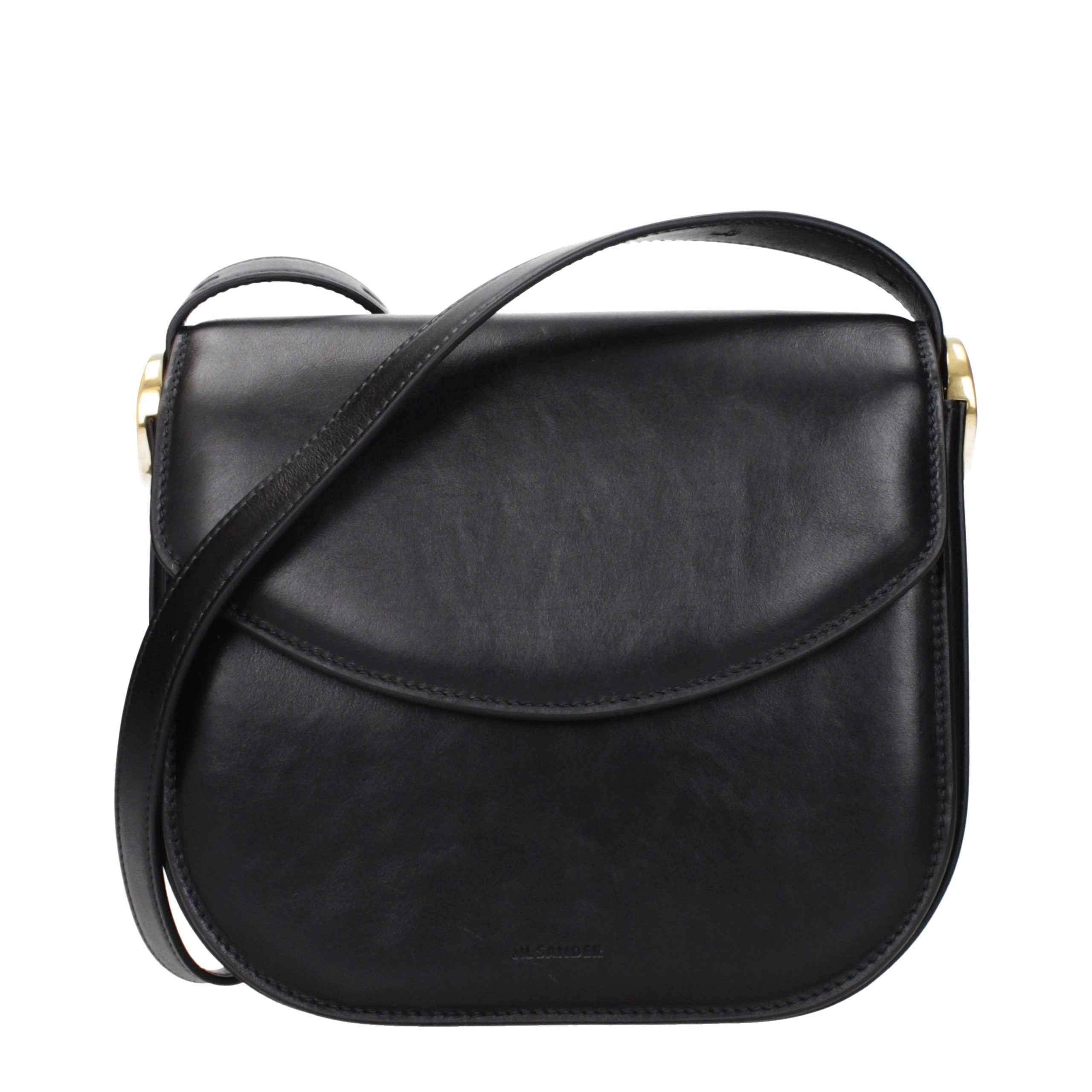 Jil Sander Black Leather Crossbody Bag