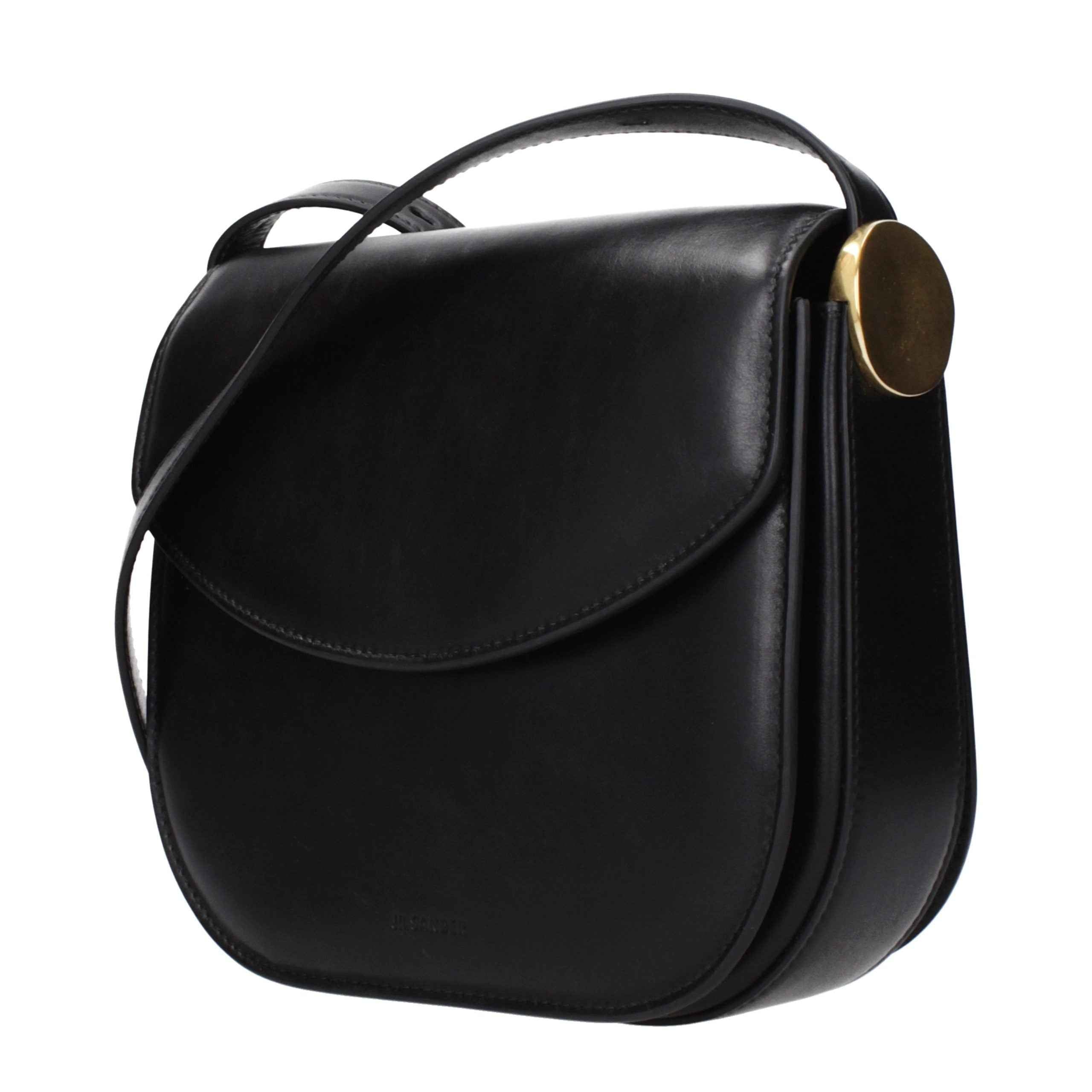 Jil Sander Black Leather Crossbody Bag
