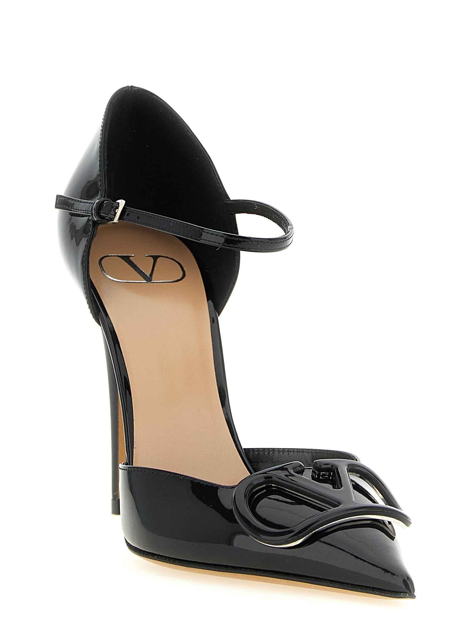 Valentino Garavani Black Calfskin High Heel Pumps