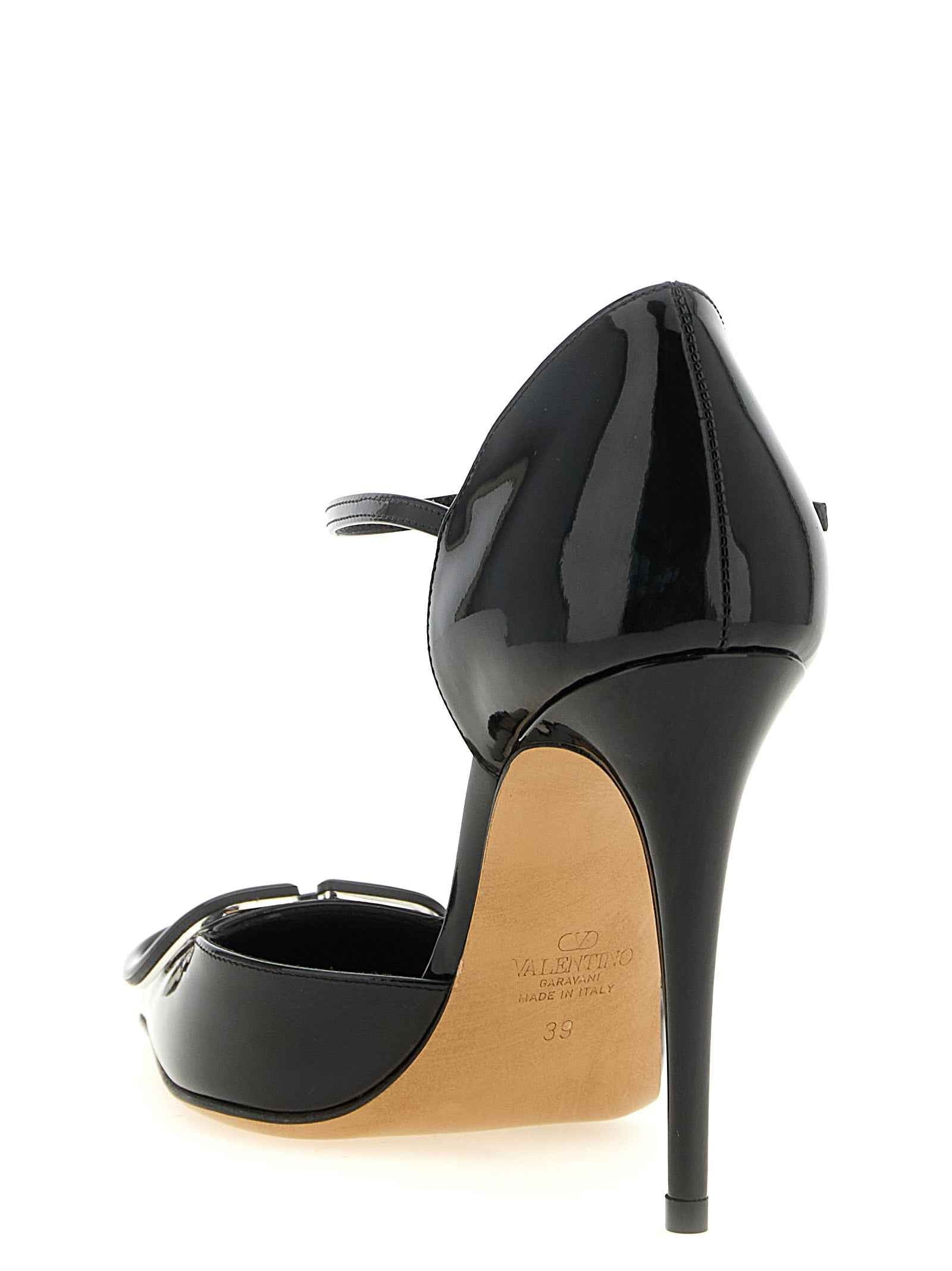 Valentino Garavani Black Calfskin High Heel Pumps
