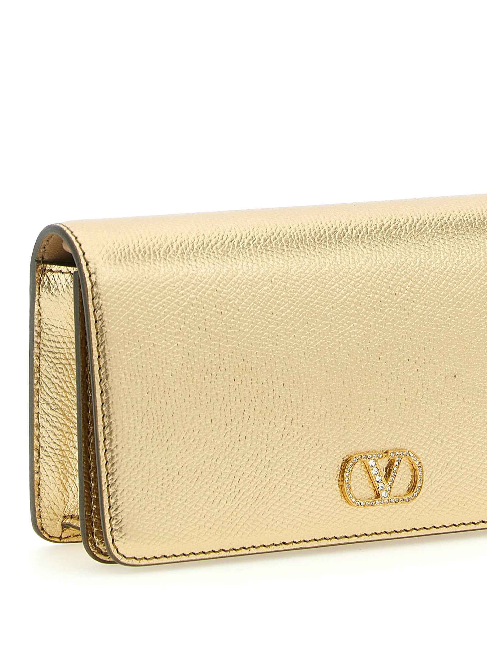 Valentino Garavani Gold Calfskin Crossbody Bag