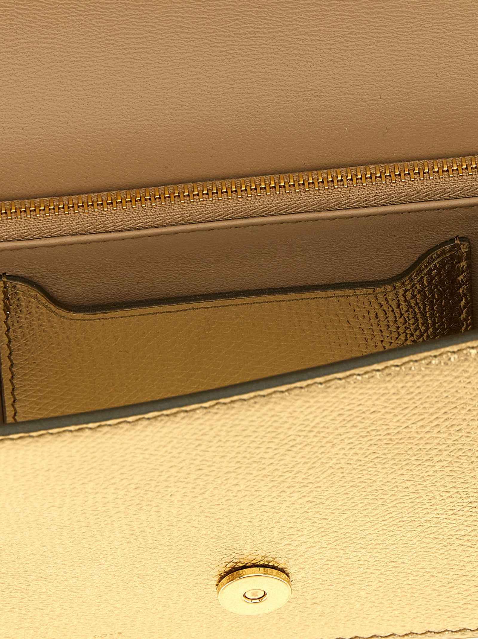 Valentino Garavani Gold Calfskin Crossbody Bag