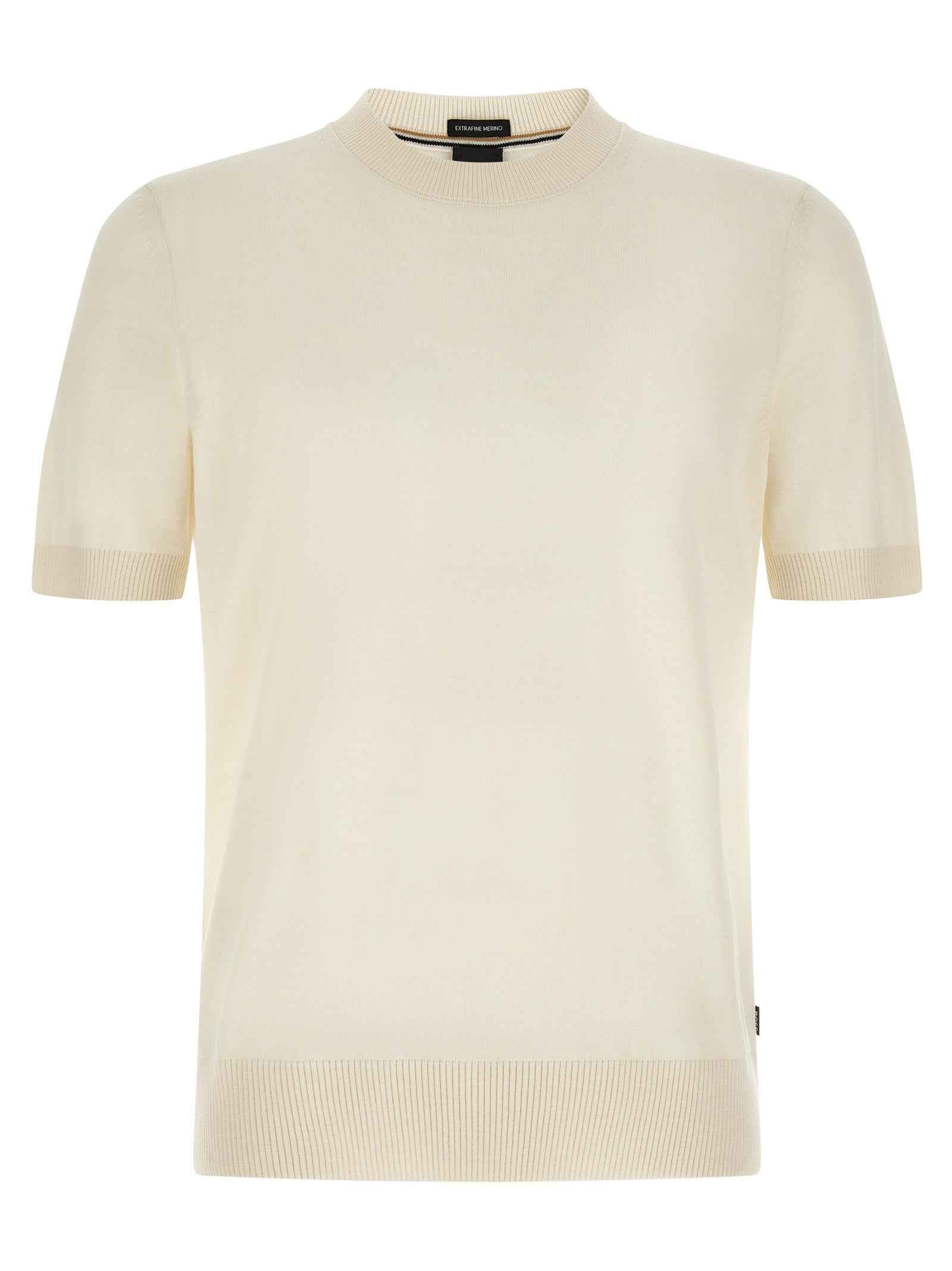 Hugo Boss White Virgin Wool T-Shirt