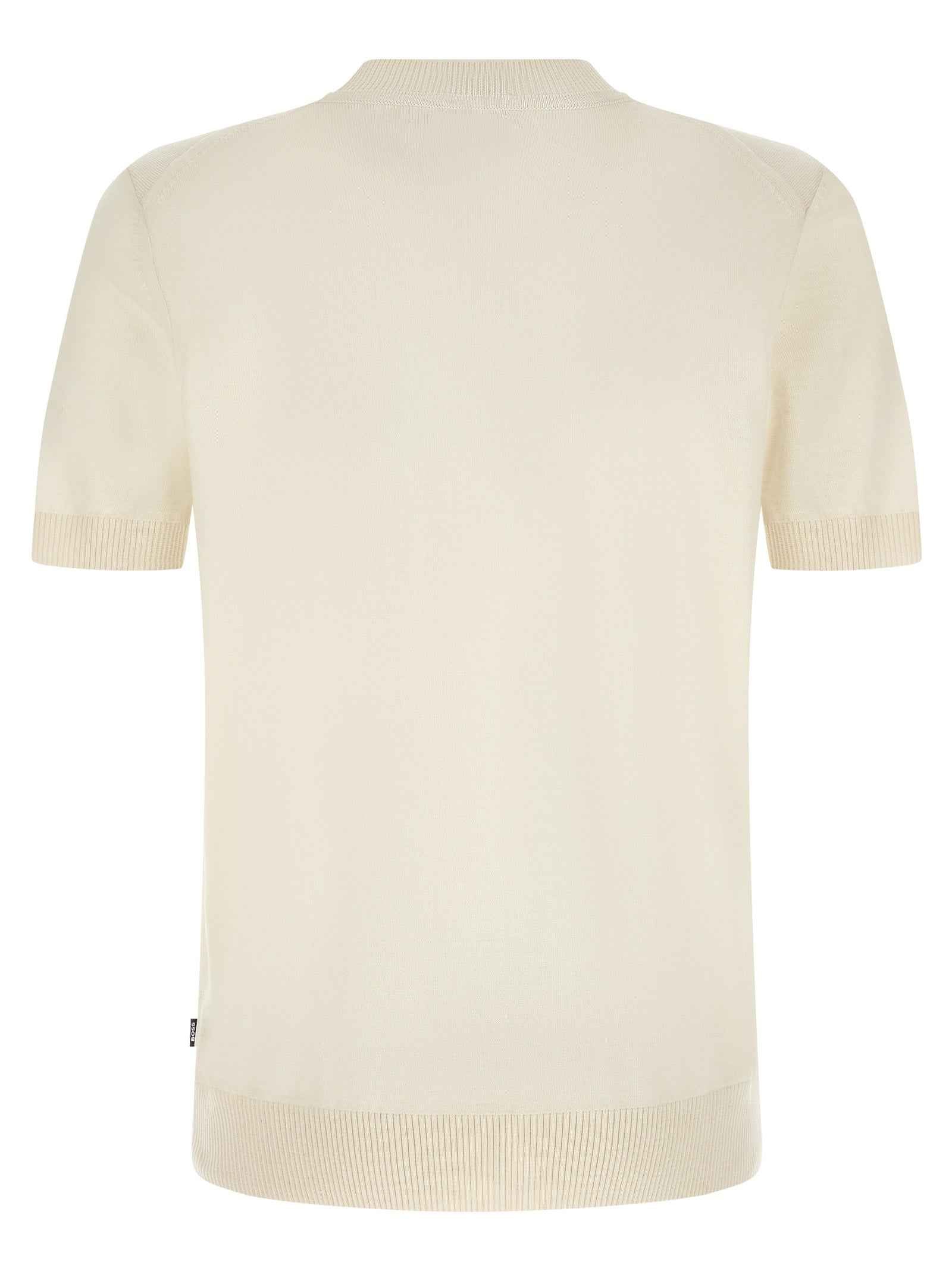 Hugo Boss White Virgin Wool T-Shirt