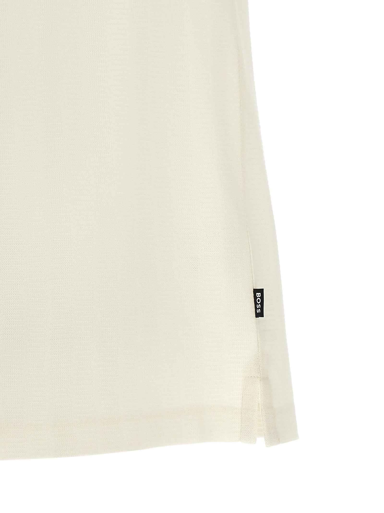 Hugo Boss White Cotton Polo Shirt