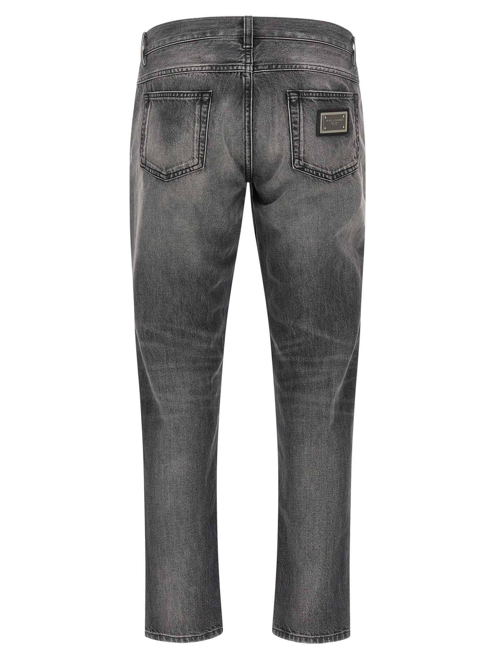 Dolce & Gabbana Gray Cotton Jeans Denim