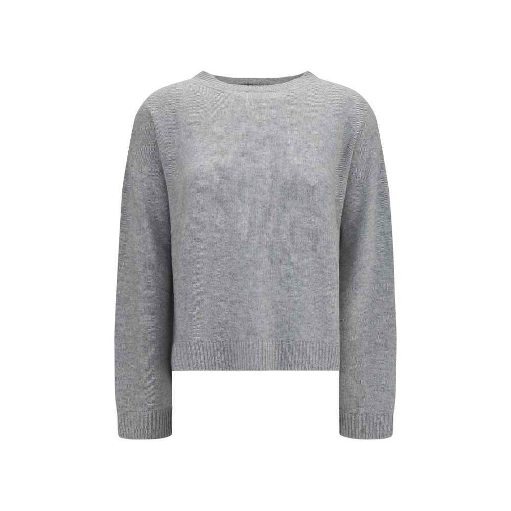 Fabiana Filippi Gray Cashmere Sweatshirt