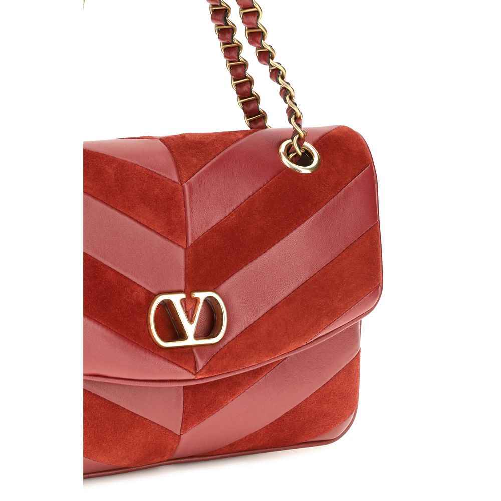 Valentino Garavani Multicolor Suede Leather Shoulder Bag