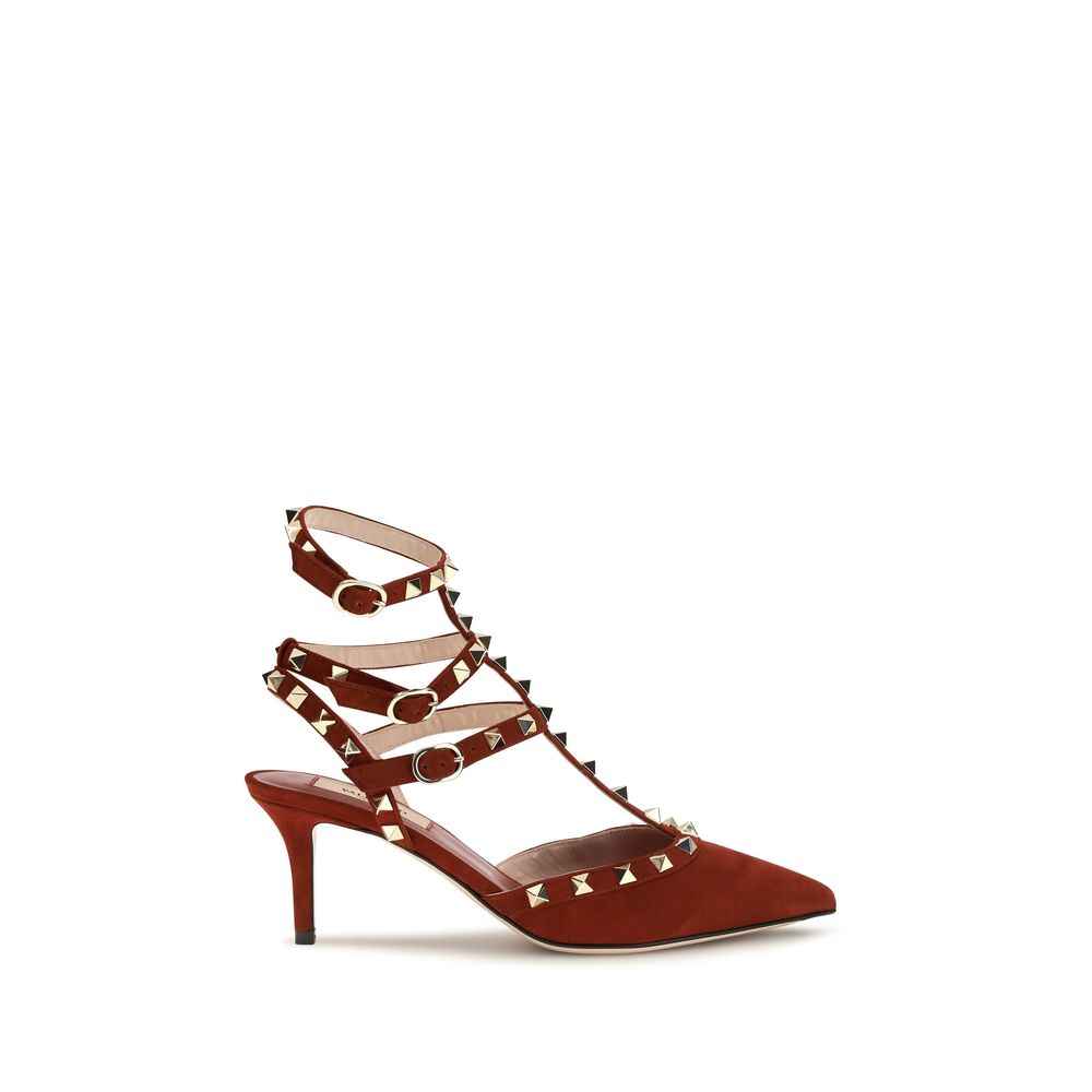 Valentino Garavani Multicolor Suede Leather High Heel Pumps