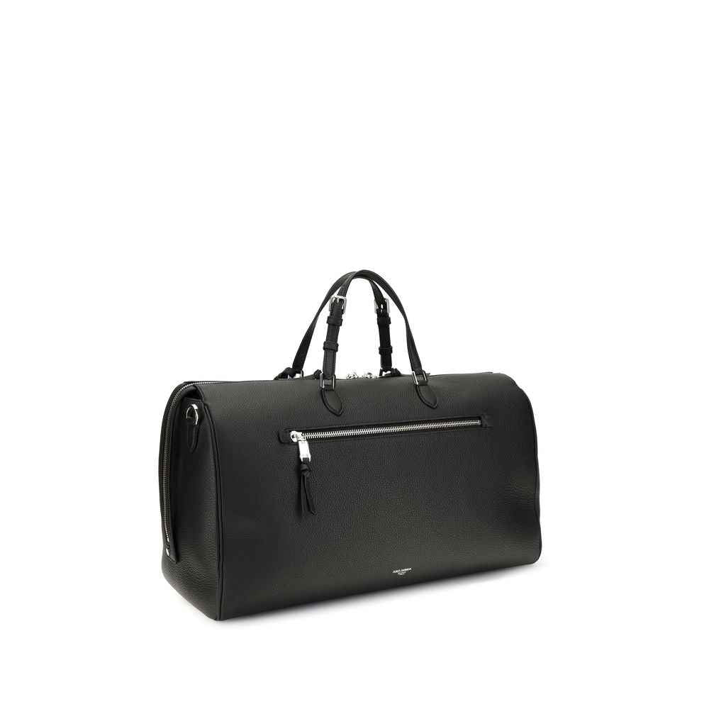 Dolce & Gabbana Black Calf Leather Bos Taurus Luggage And Travel