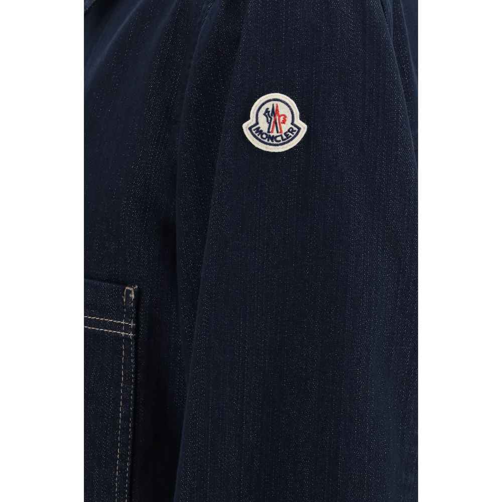 Moncler Blue Cotton Denim Jacket